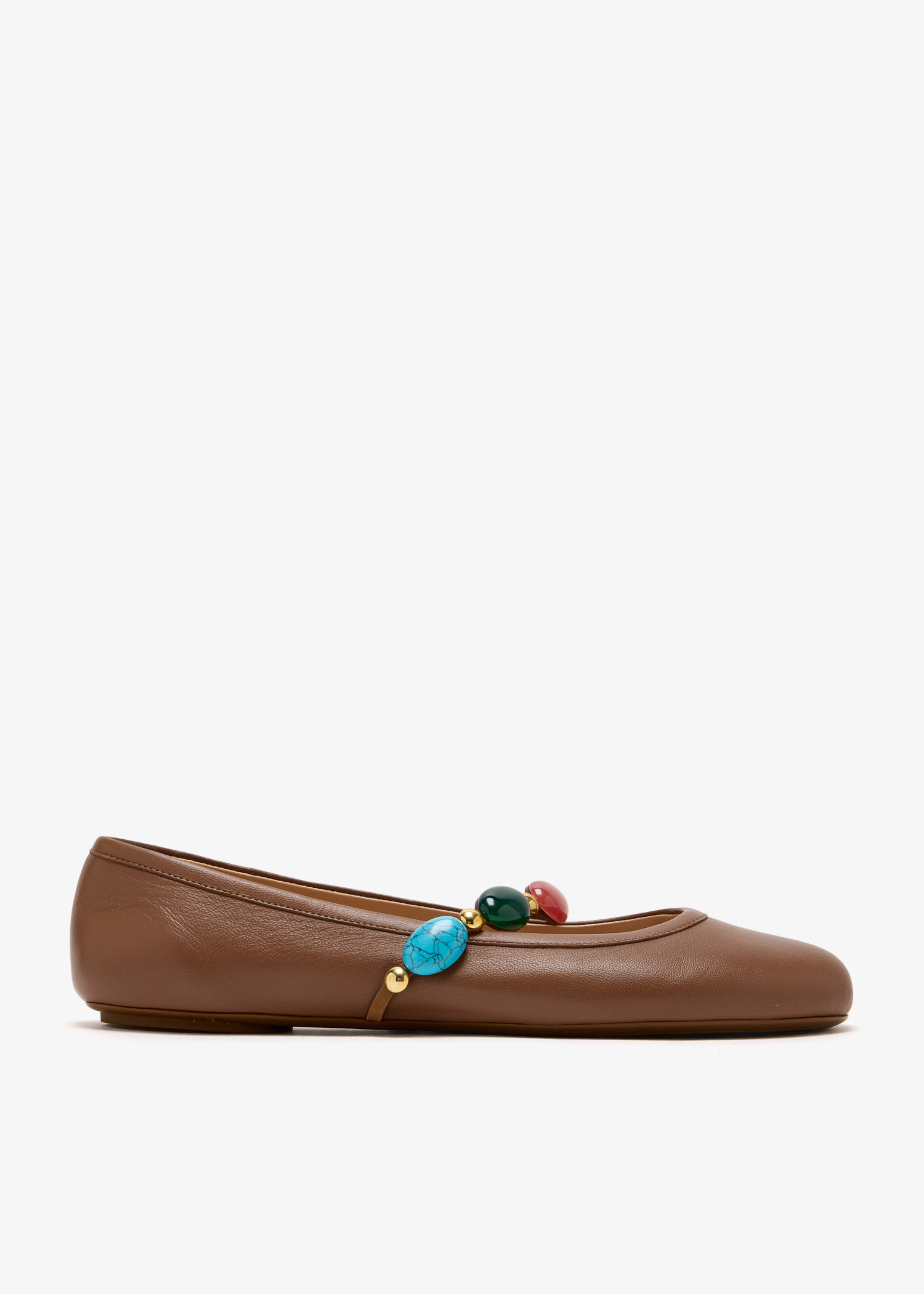 

Shanti Mary Jane ballerinas, Brown