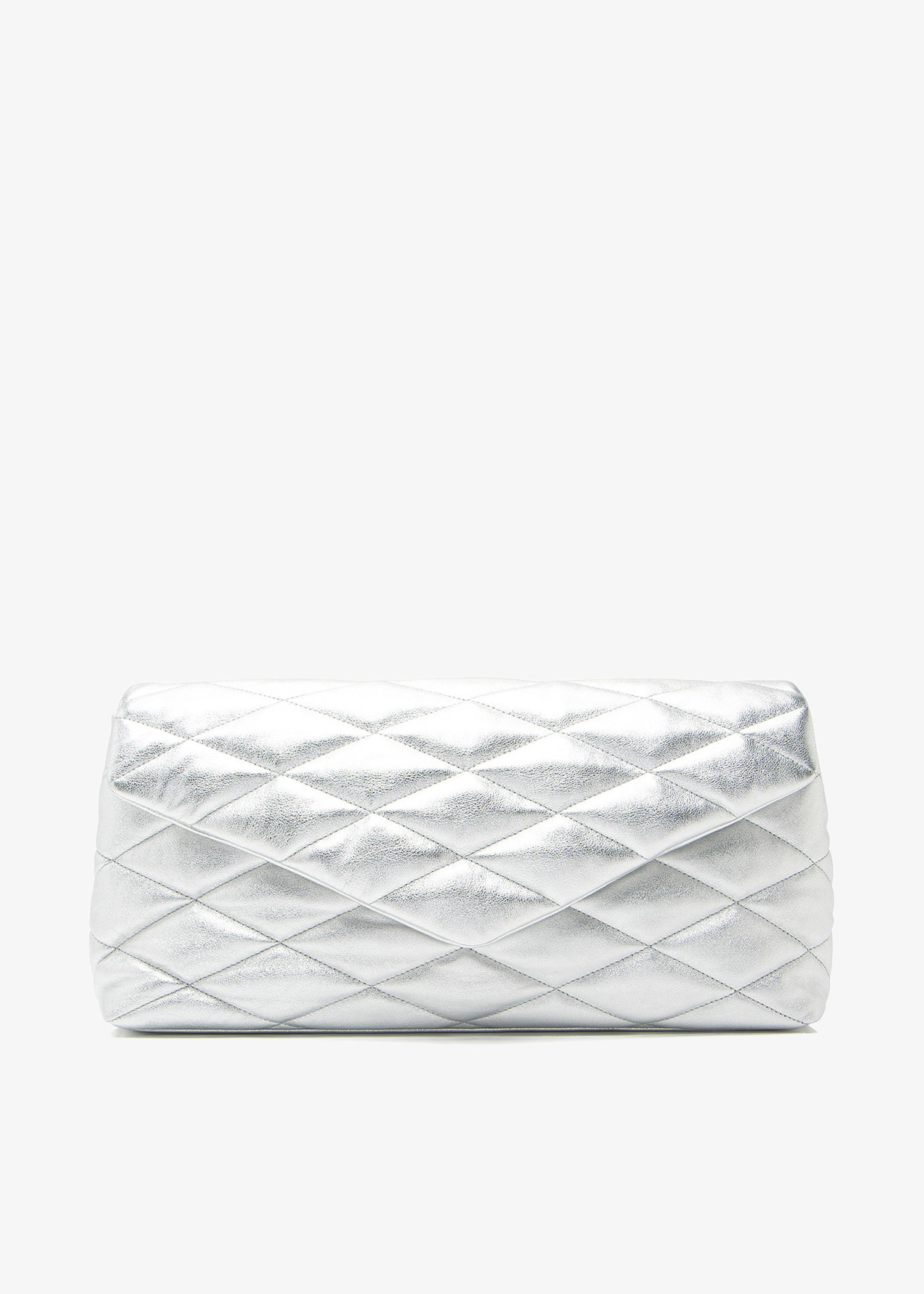 

Puffer Sade clutch, Silver