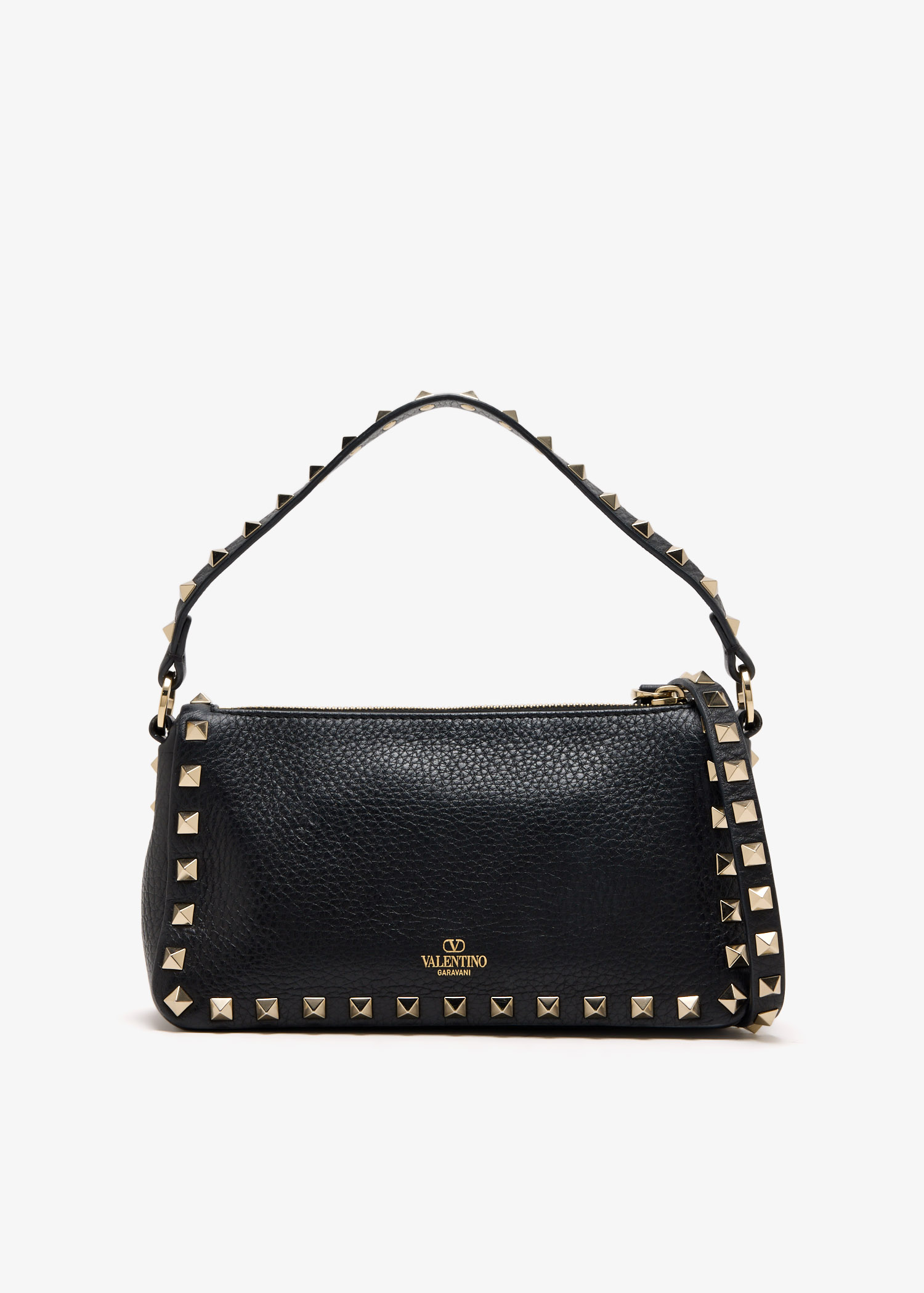 

Rockstud small crossbody bag, Black