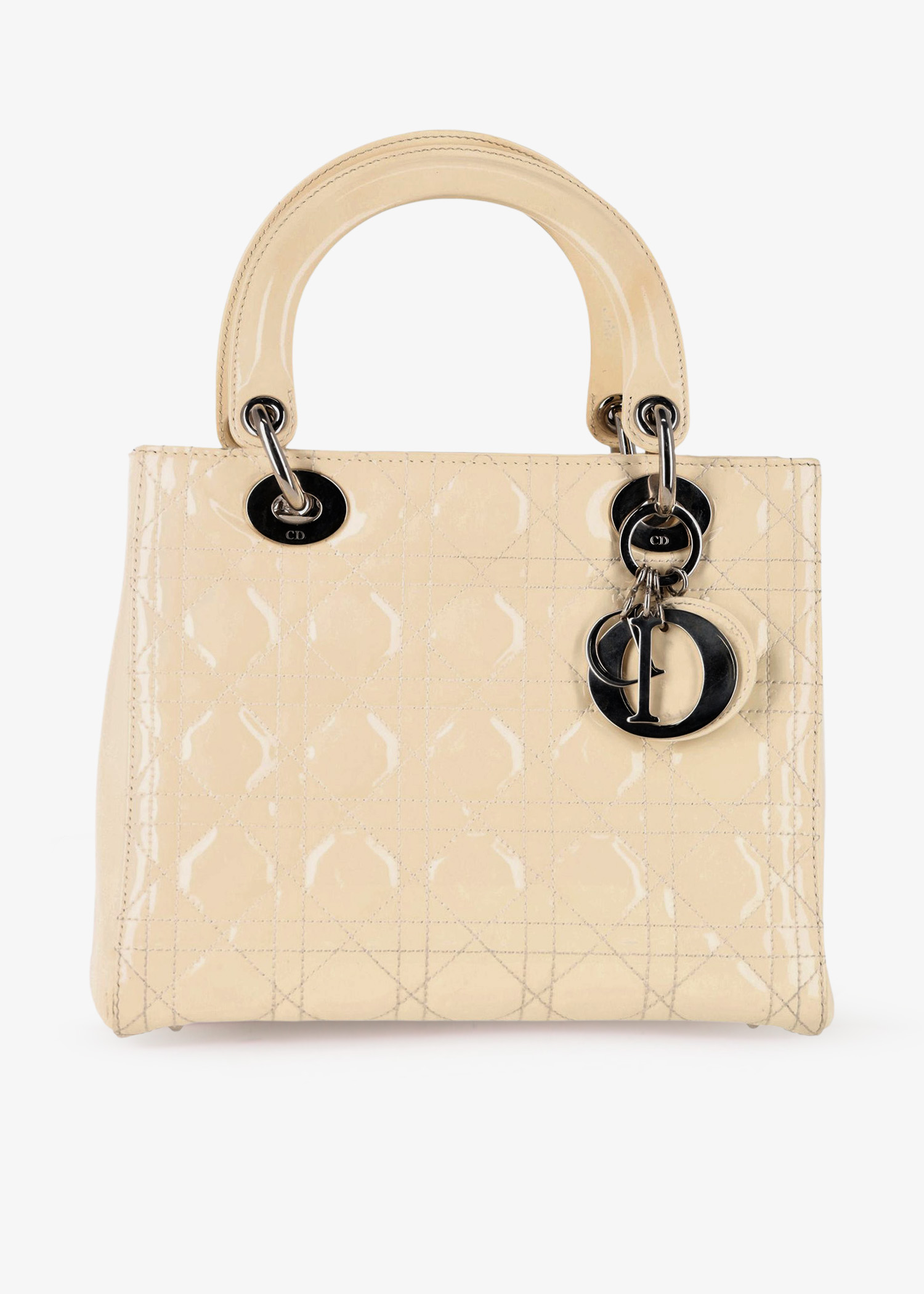 

Medium Lady Dior bag, Cream