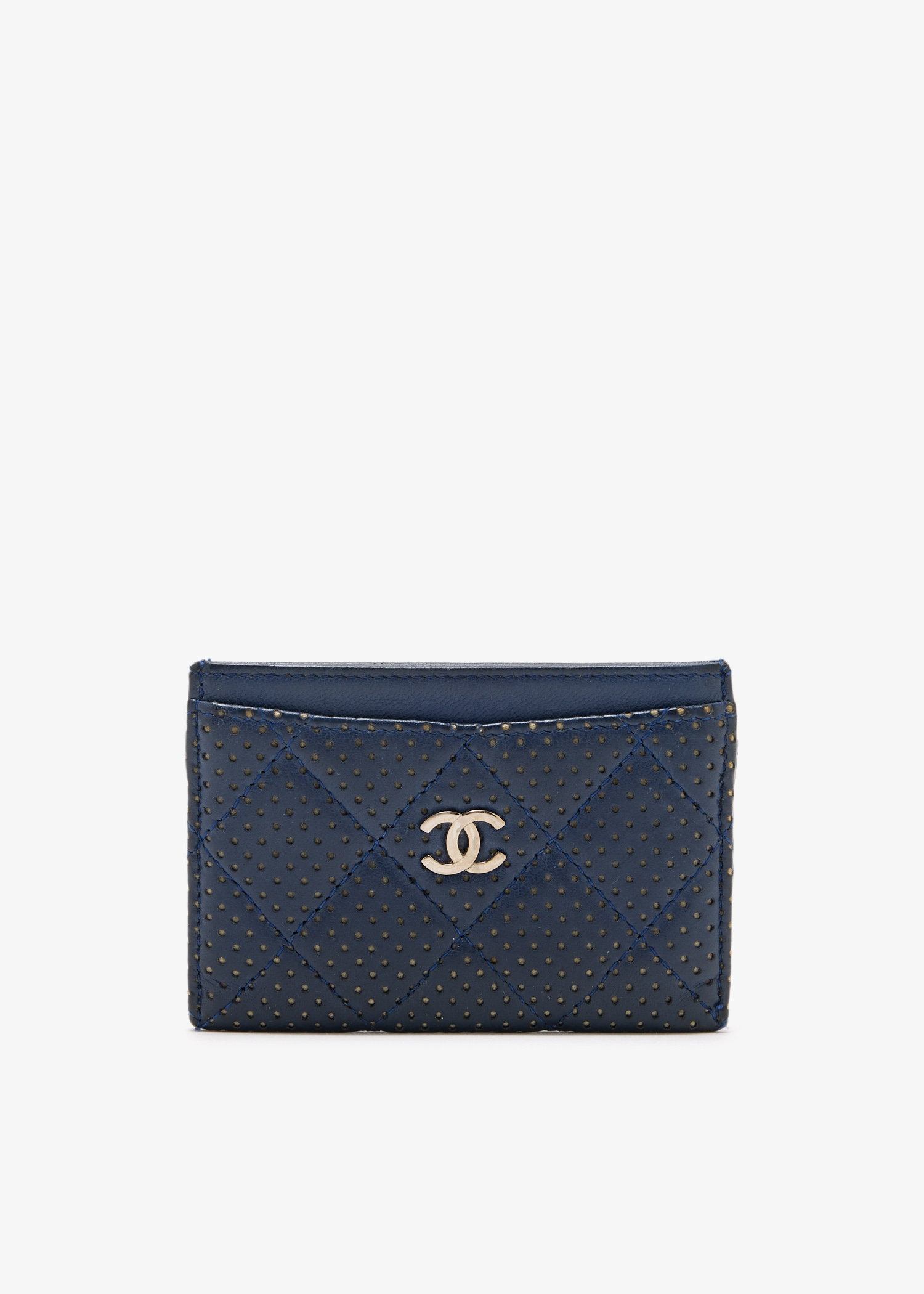 

CC Perforated card holder, Navy