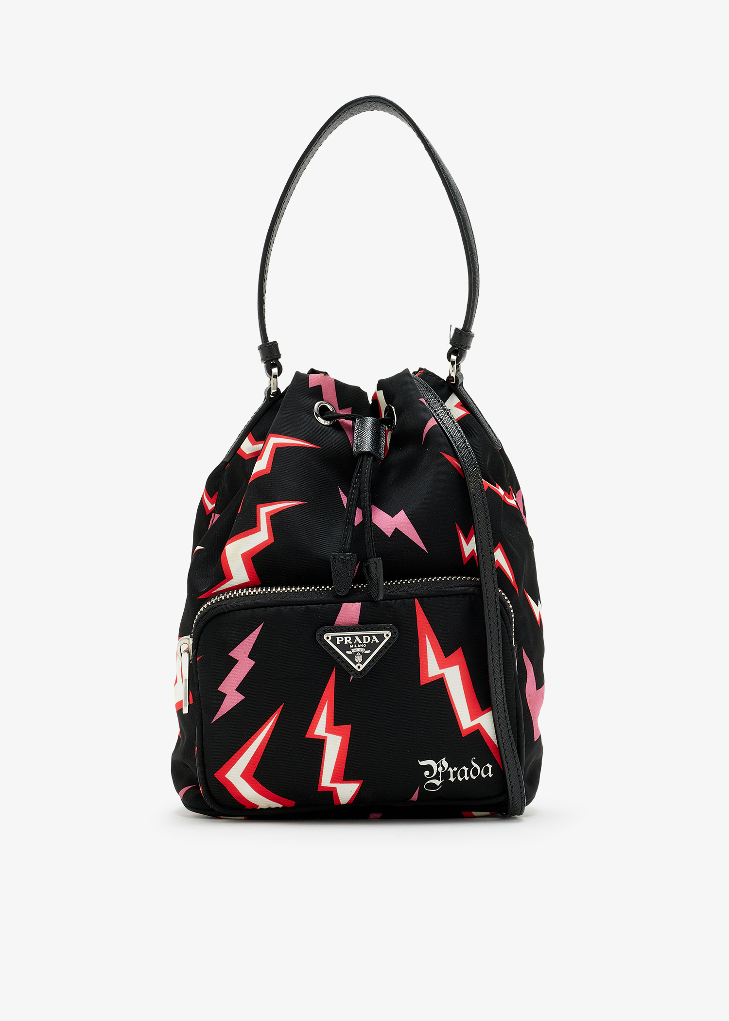 

Tessuto Lightning Bolt bucket bag, Black