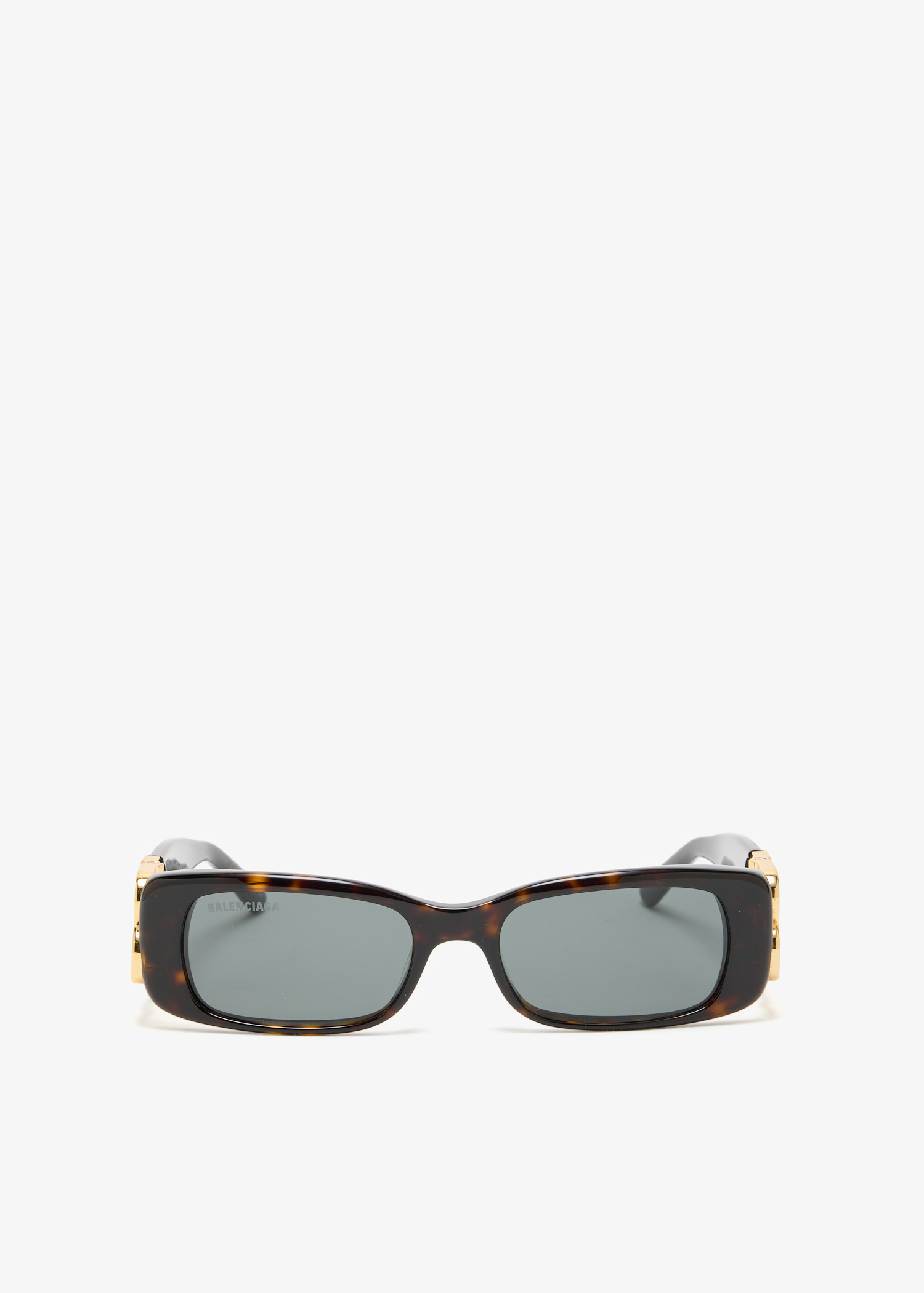 

Dynasty Tortoiseshell rectangle sunglasses, Brown