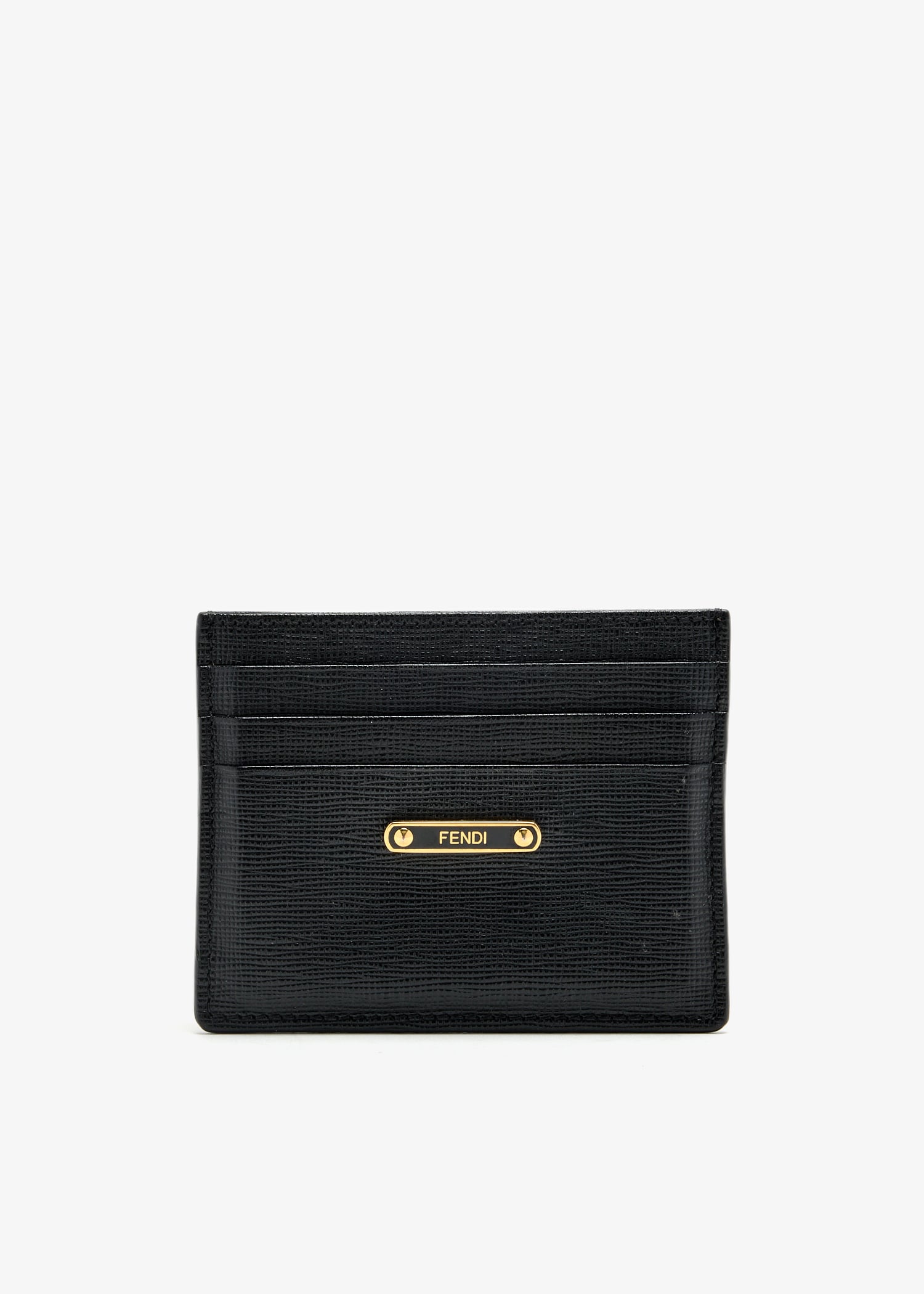 

Logo Plaque card holder, Black