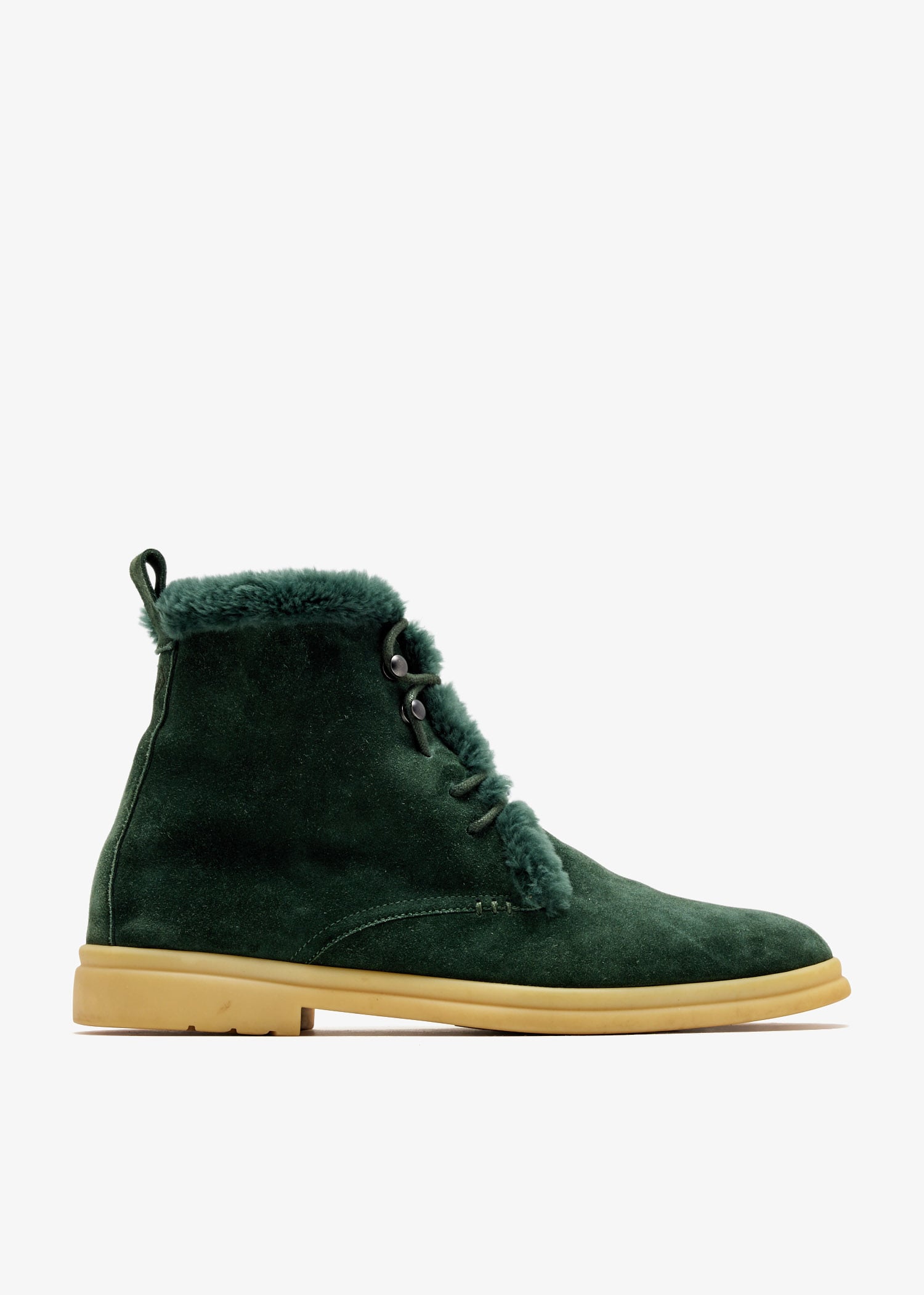 

Shearling ankle boots, Green