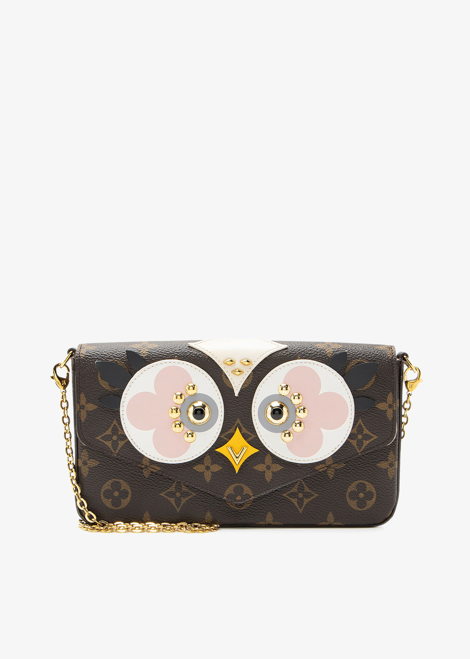 

Lovely Birds Félicie pochette, Brown