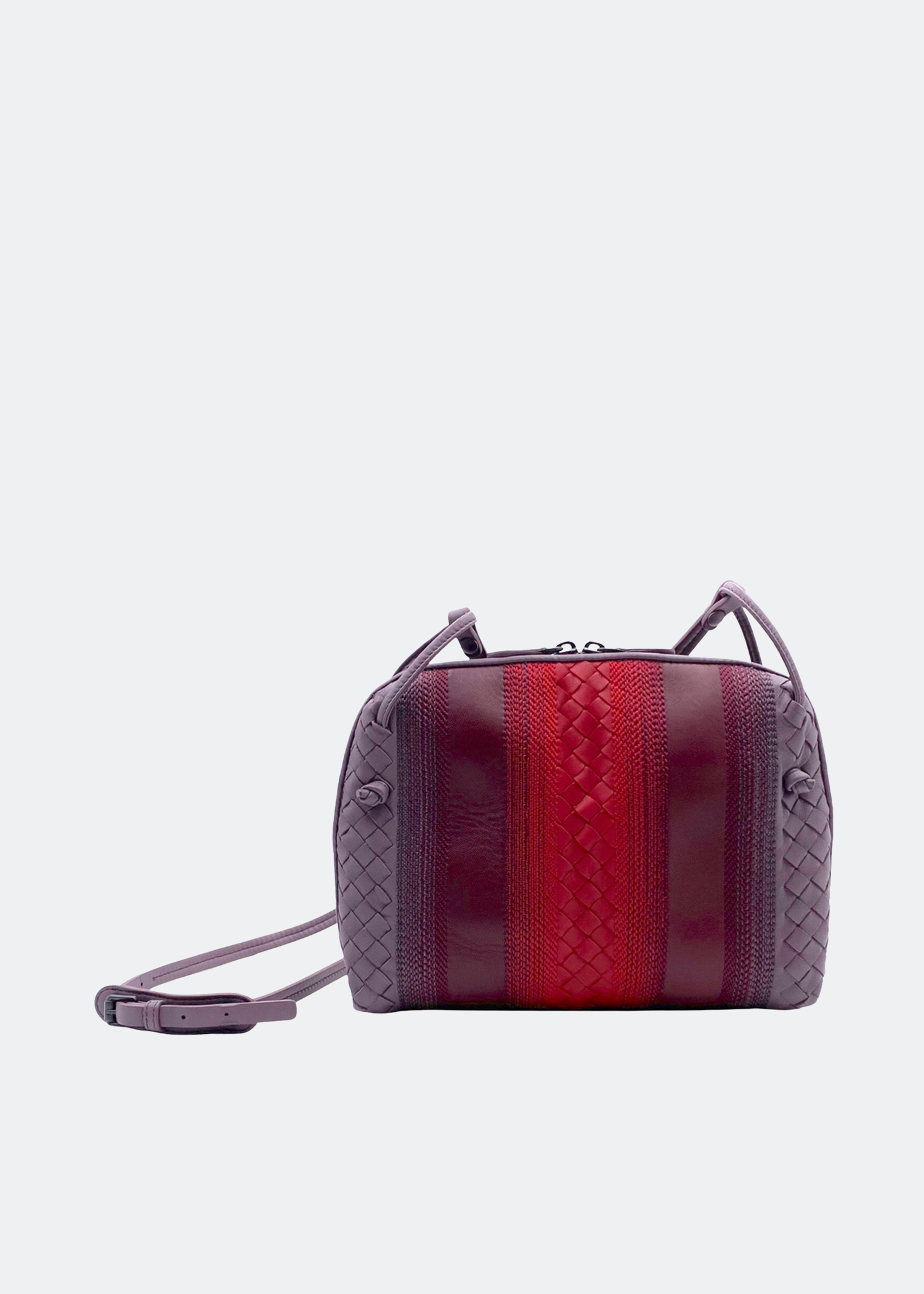 

Embroidered intrecciato shoulder bag, Multicolored
