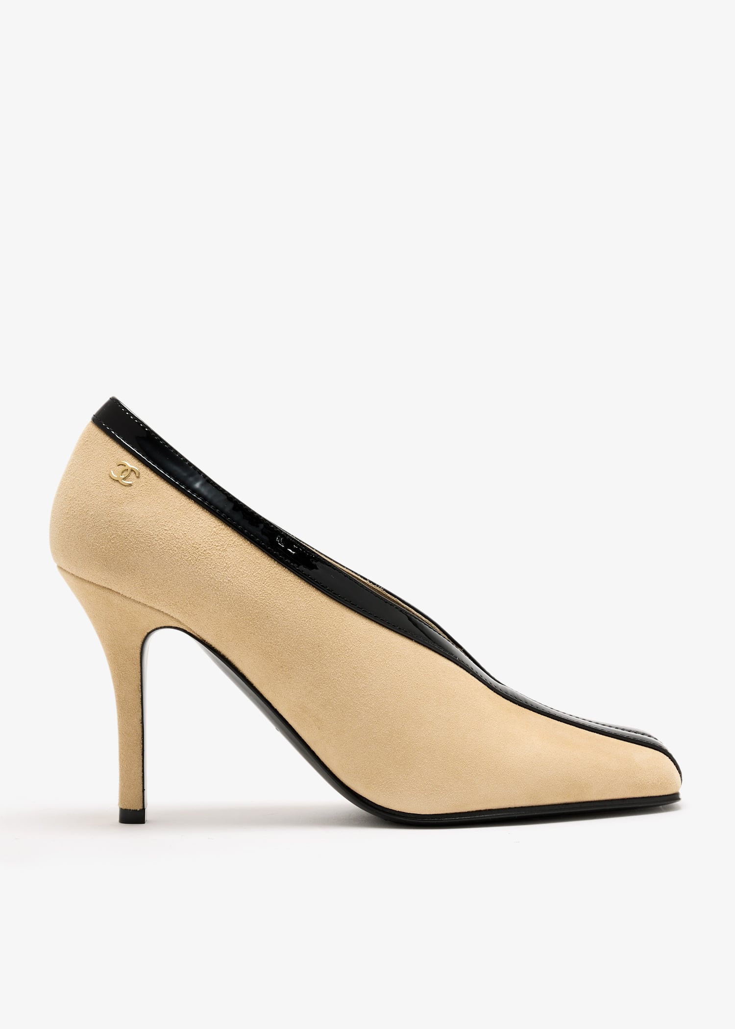 

CC stripe pumps, Beige