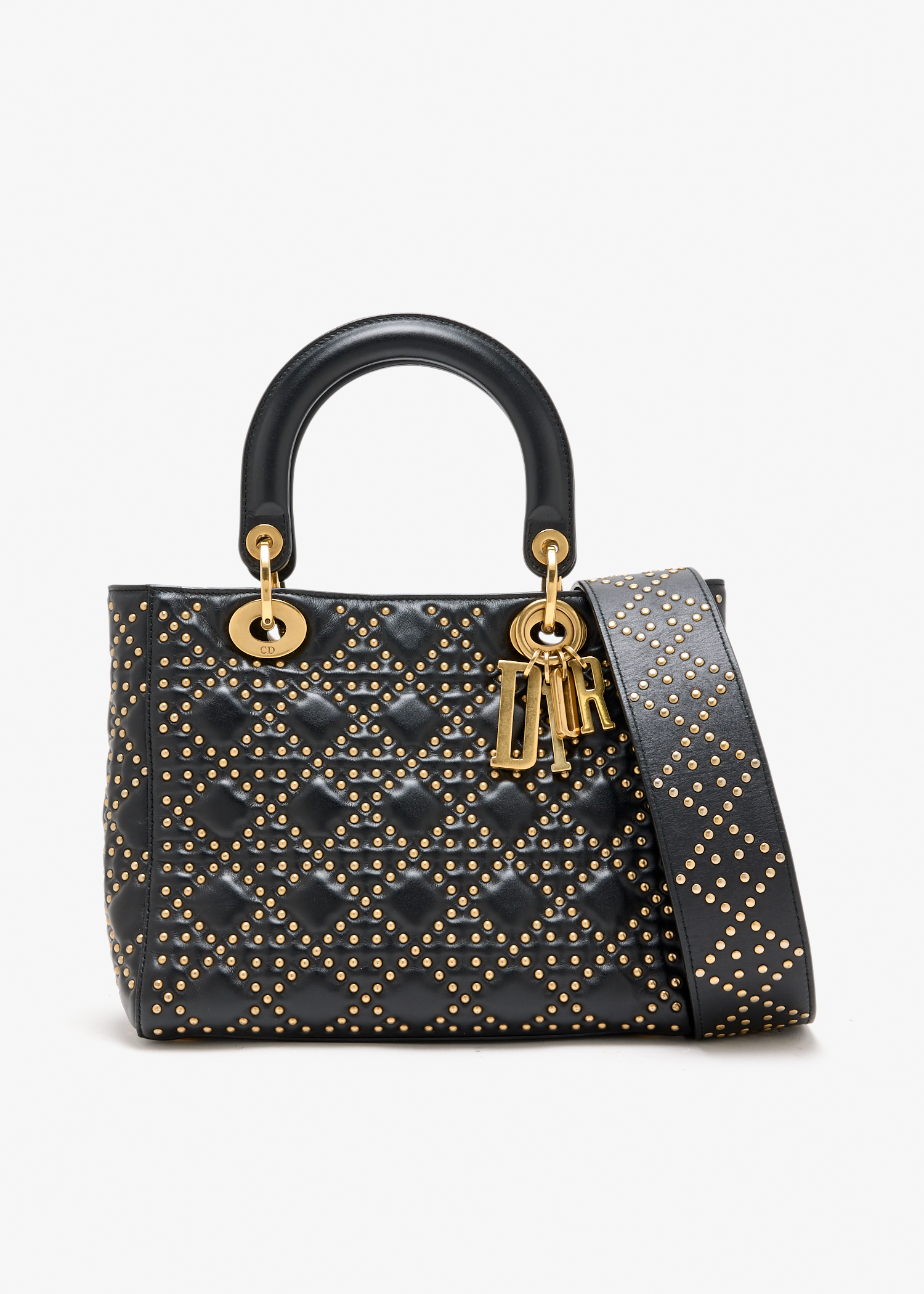 

Medium Lady Dior handbag, Black