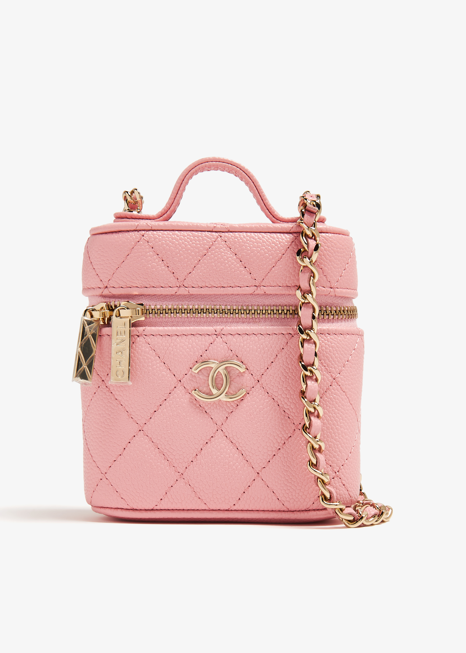 

Vanity top handle bag, Pink