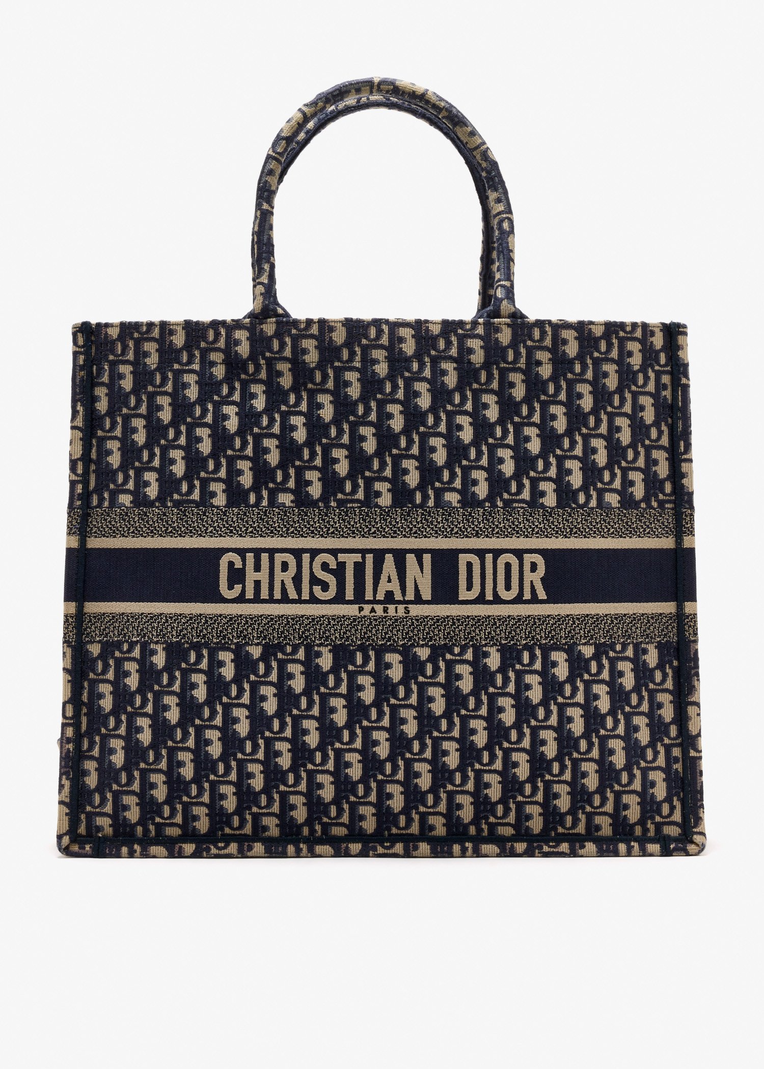 

Large Dior Oblique Book tote bag, Printed
