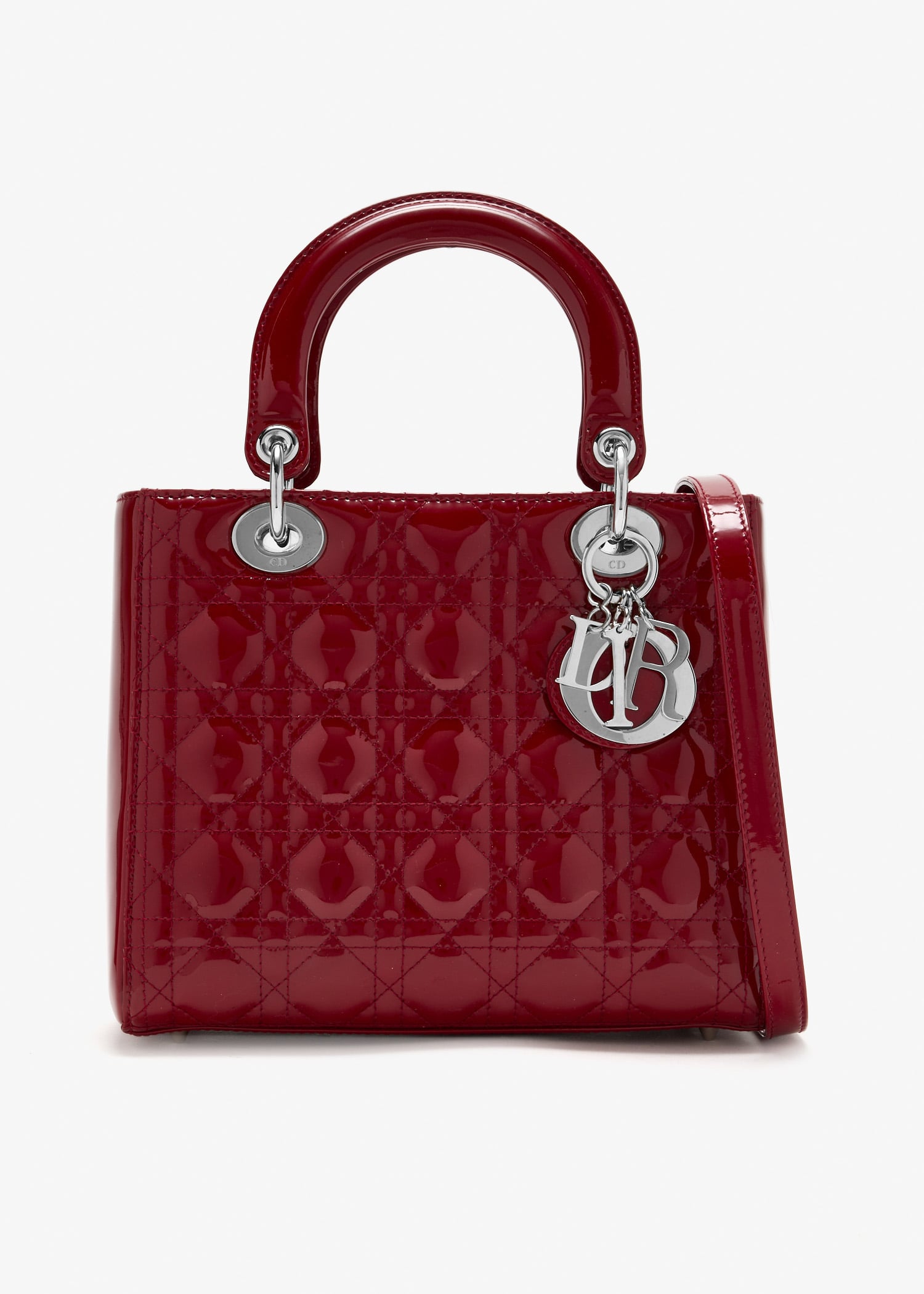 

Medium Lady Dior bag, Red