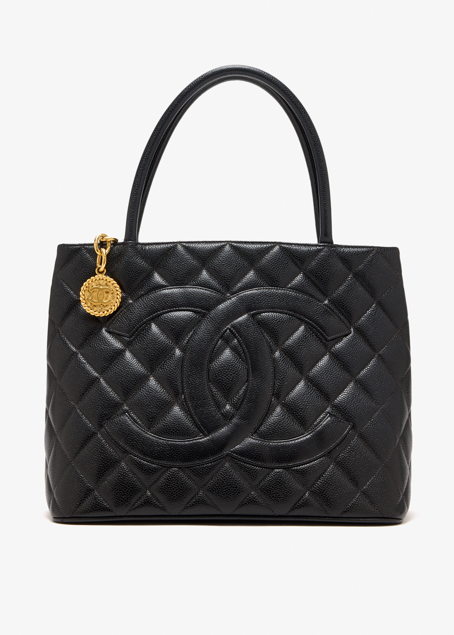 

Caviar Medallion tote bag, Black