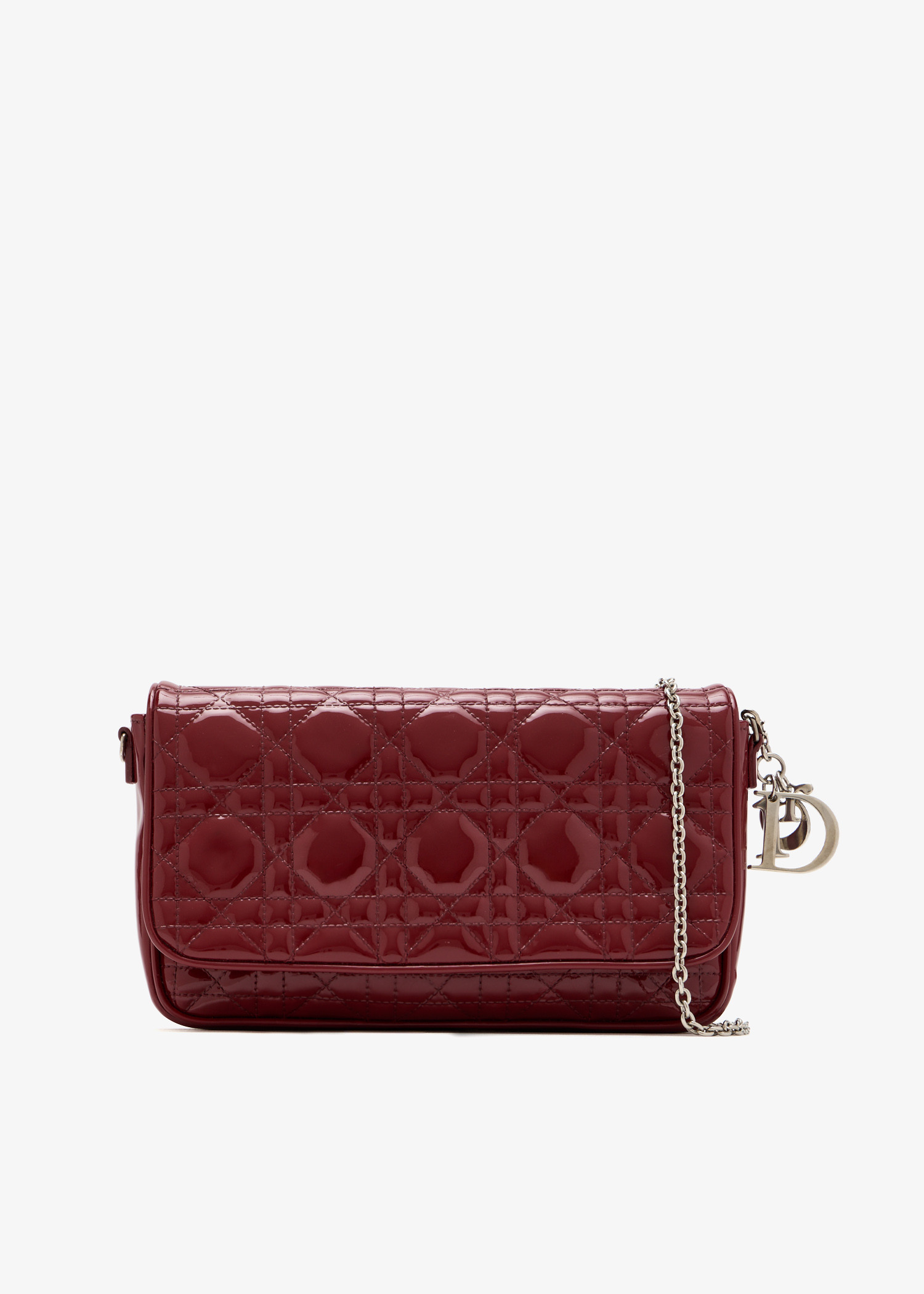 

Lady Dior chain wallet, Red