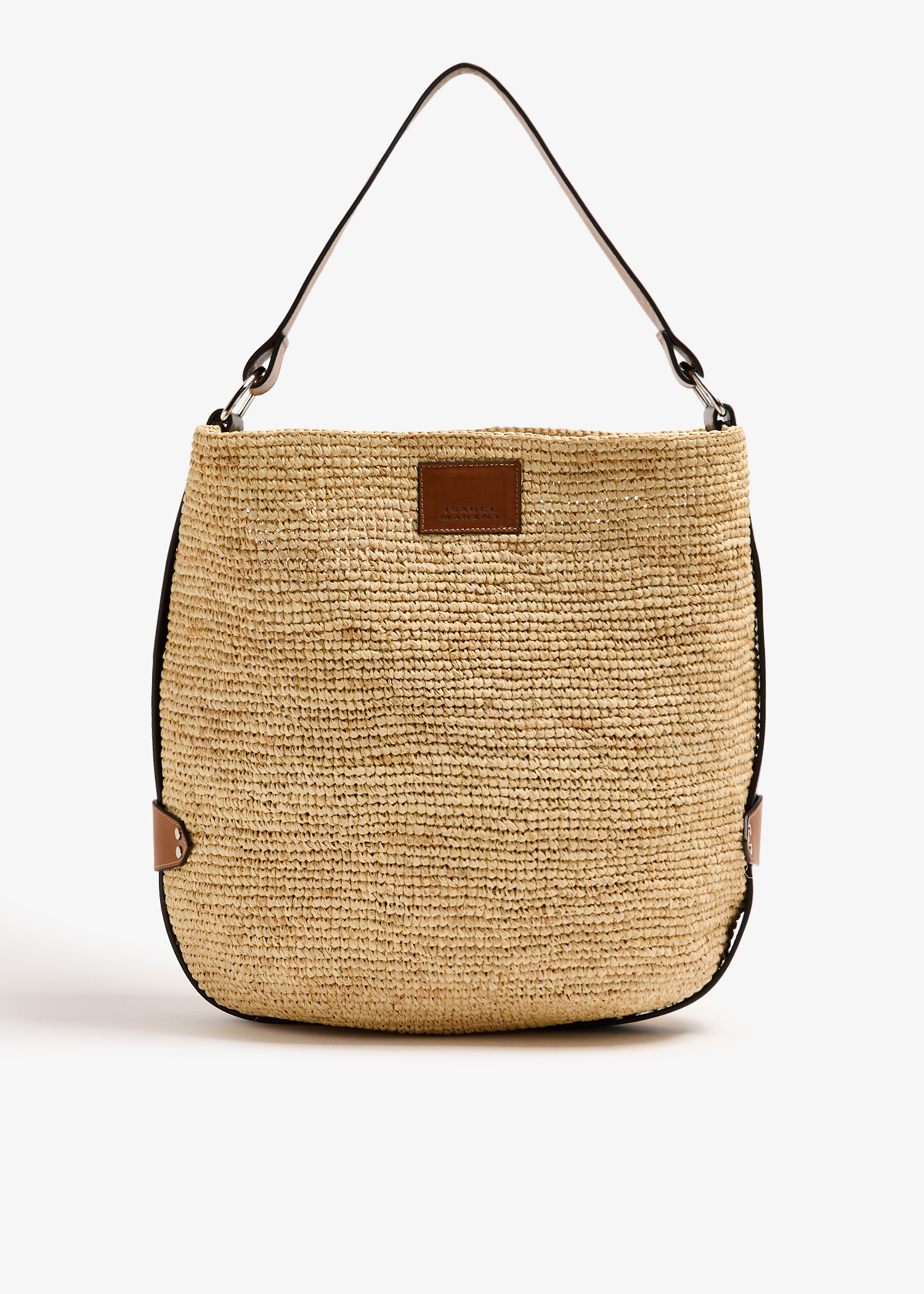 

Bayia raffia bucket bag, Beige