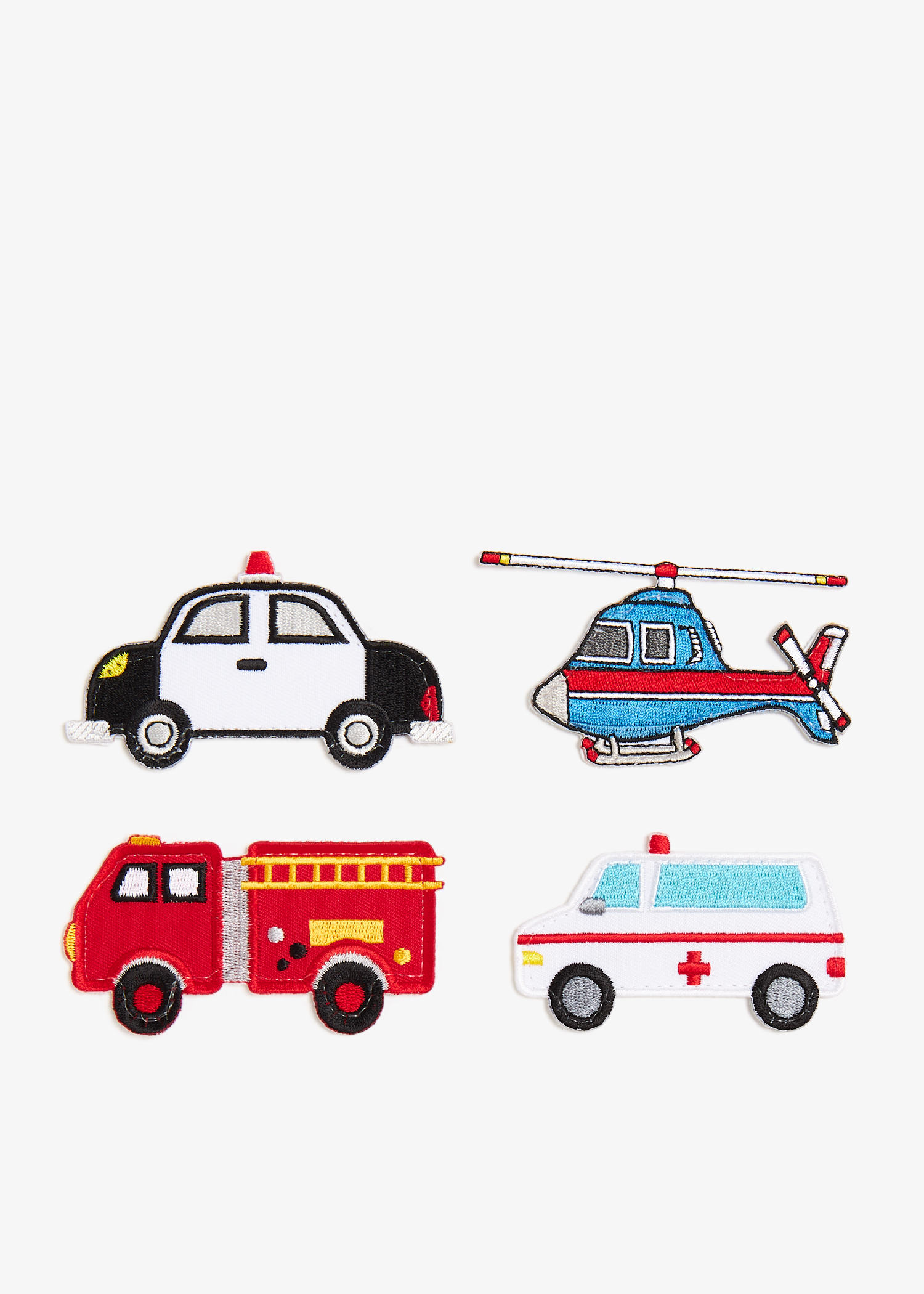 

Rescue Workers patch set, Multicolored