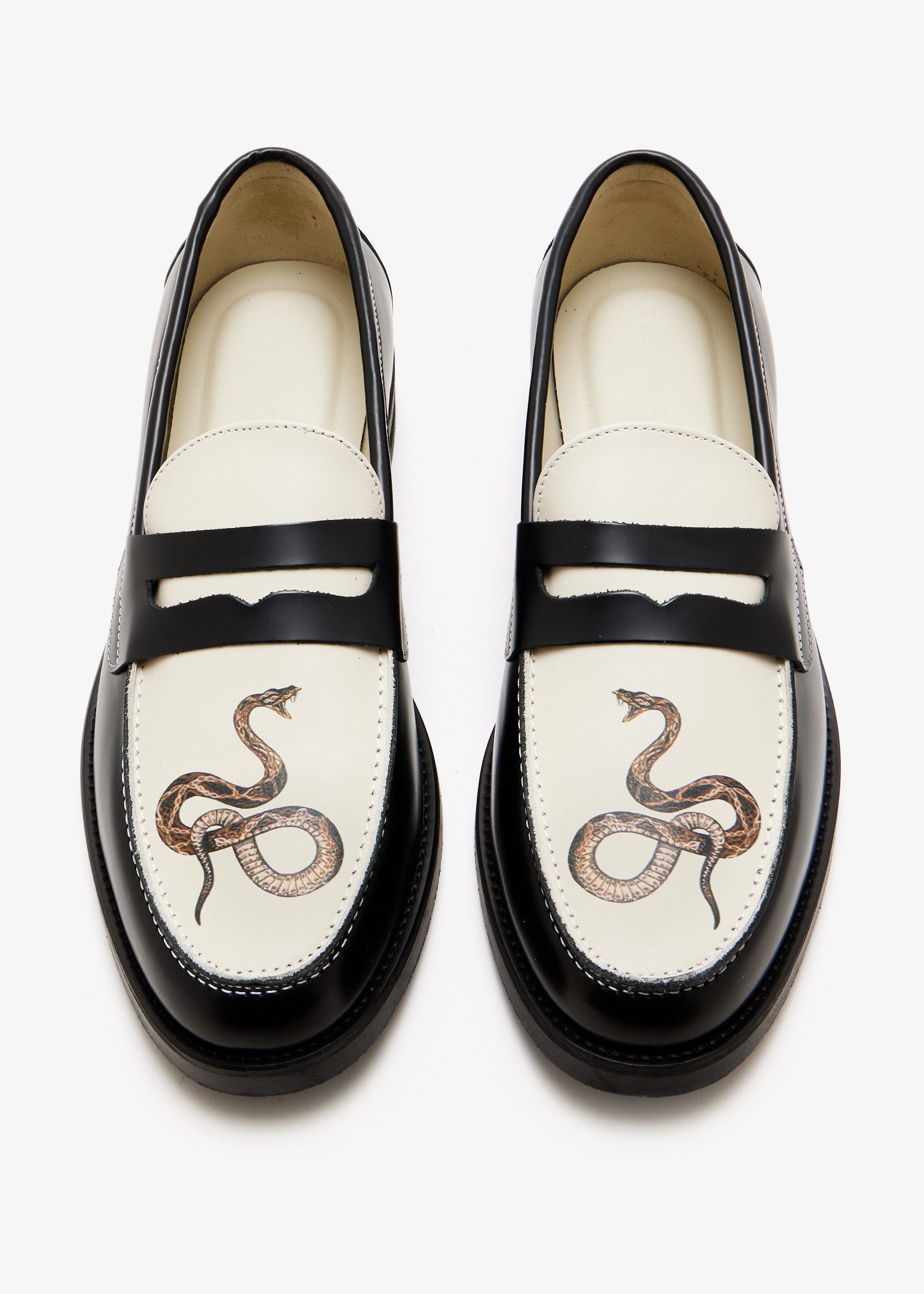 

Wilde Snake Penny loafers, Black