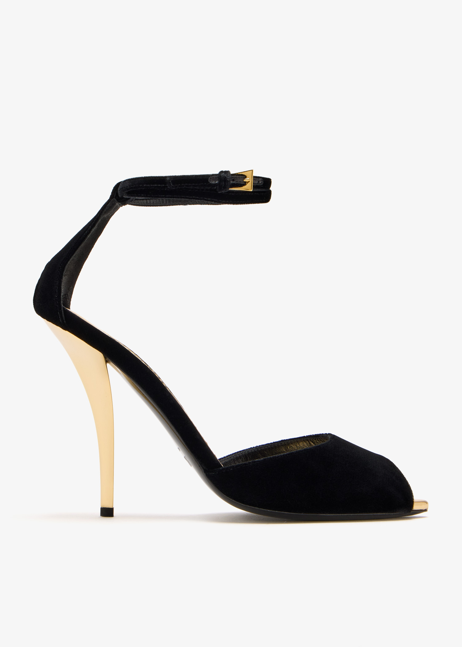 

Jessica peep-toe sandals, Black