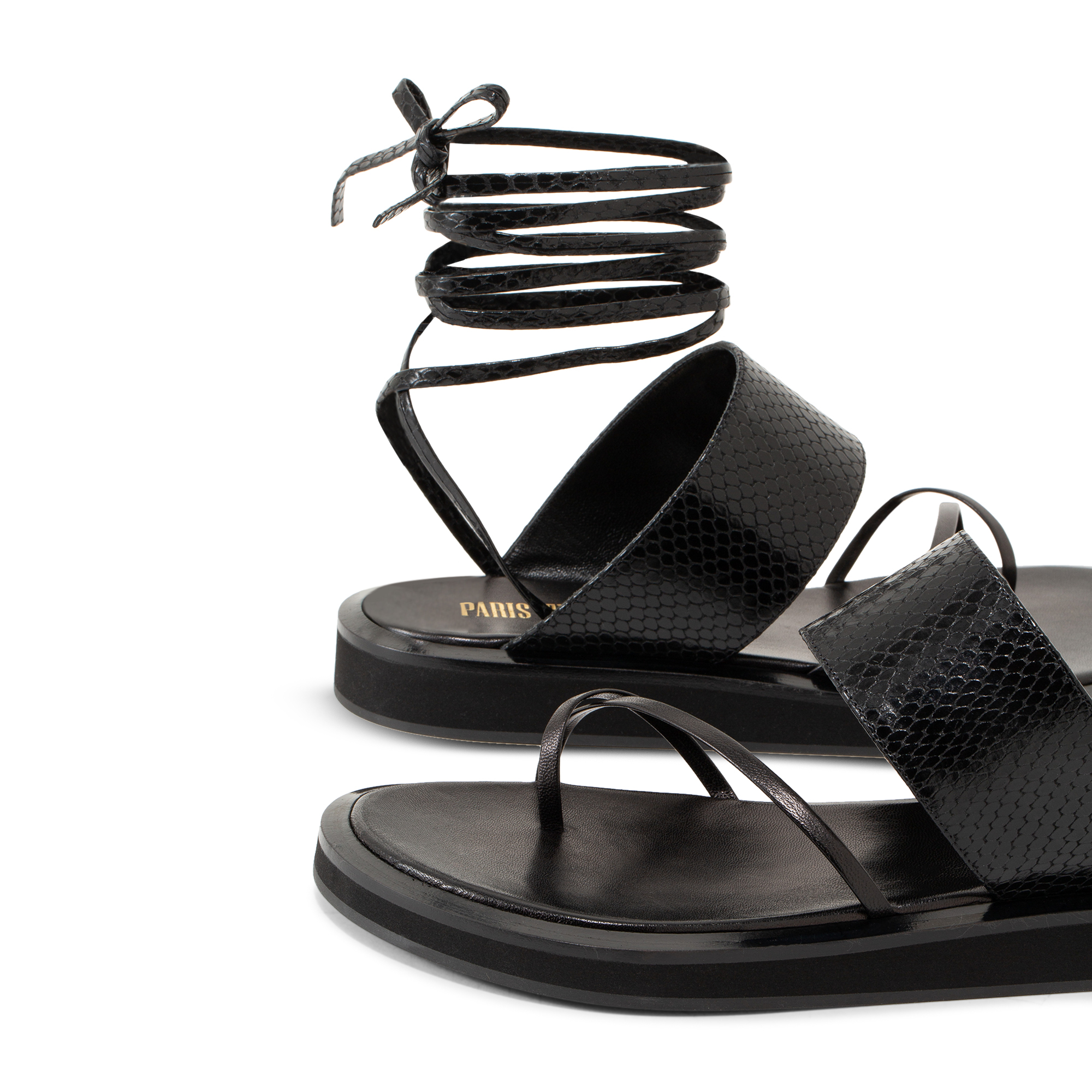 

Brooklyn lace-up sandals, Black