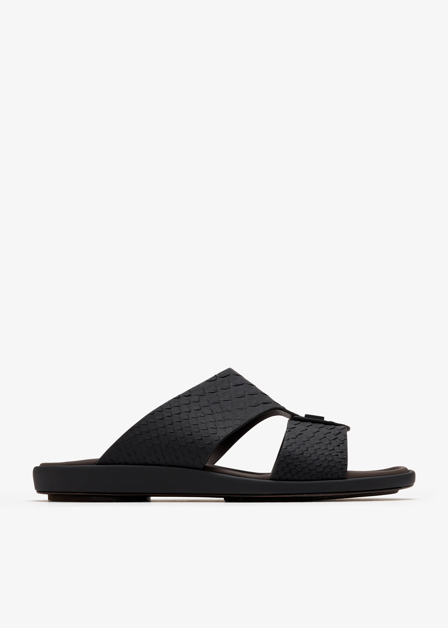 

Prestige Manetta python sandals, Black