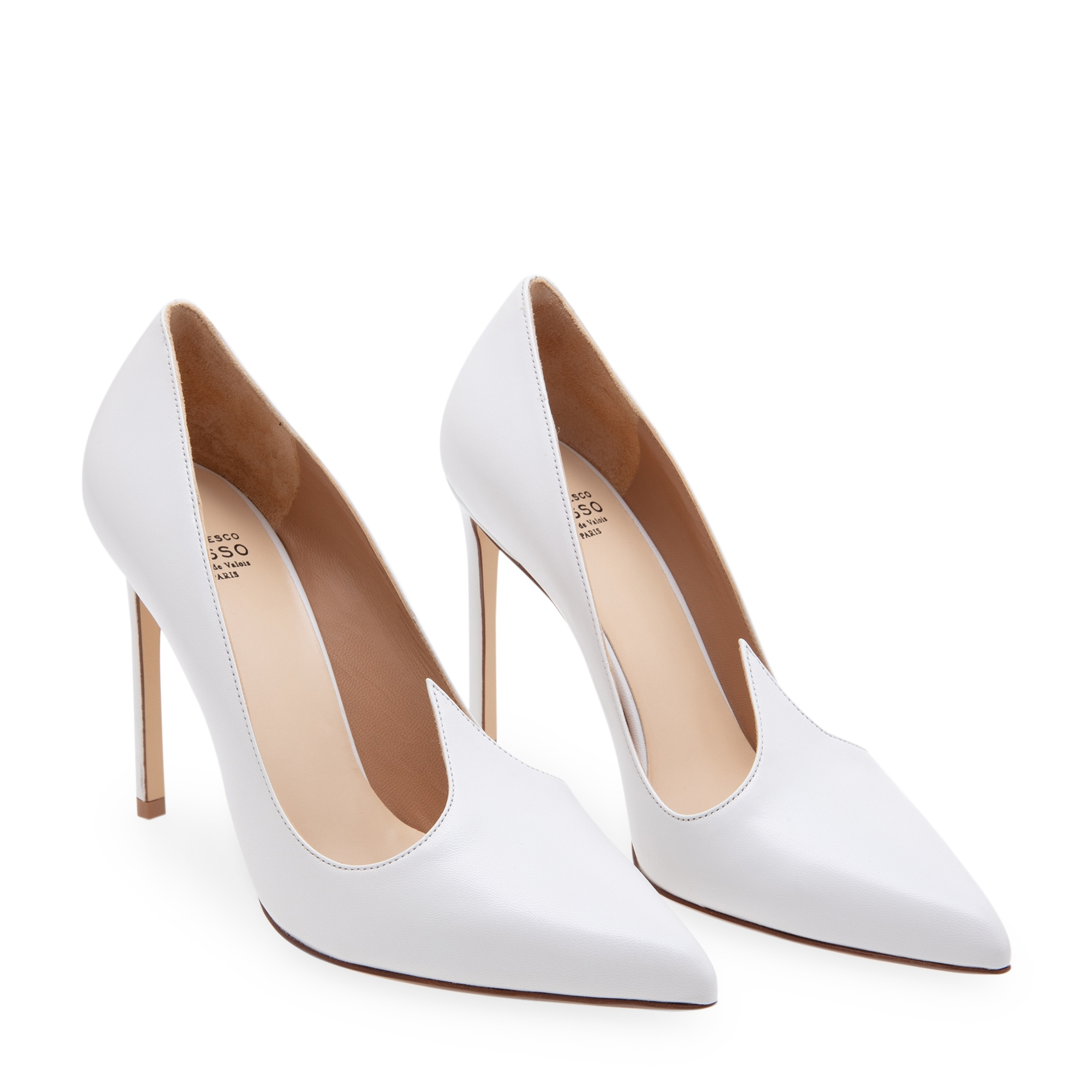 

Leather pumps, White