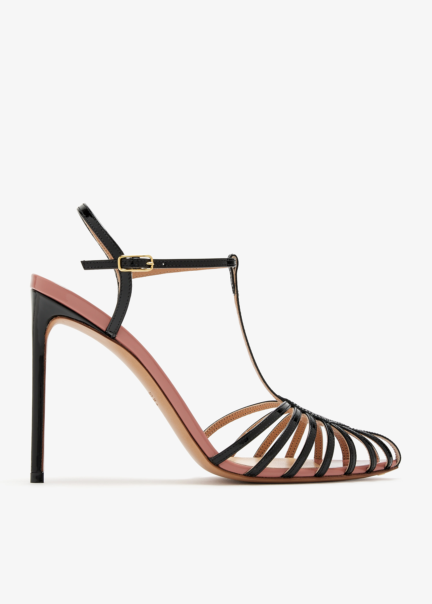 

Cage sandals, Black