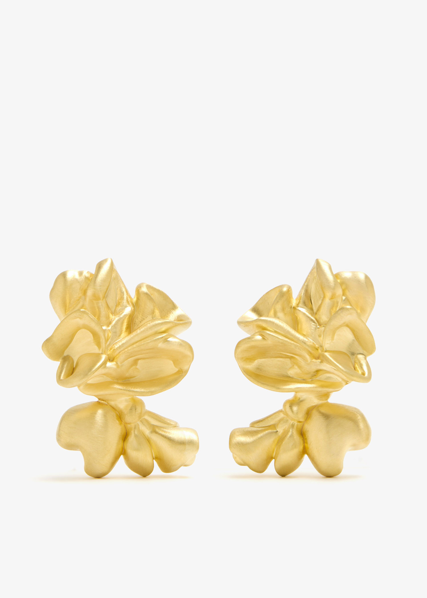 

Oversized Splotch earrings, Gold