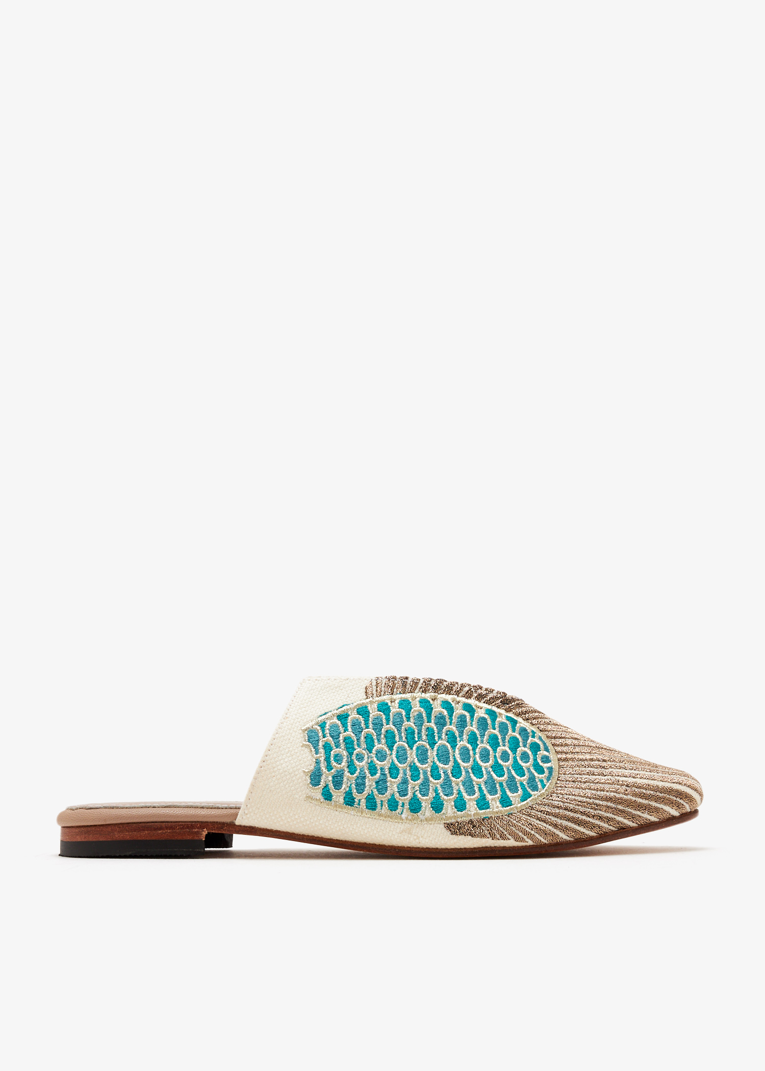 

Pharaonic Resha mules, Beige