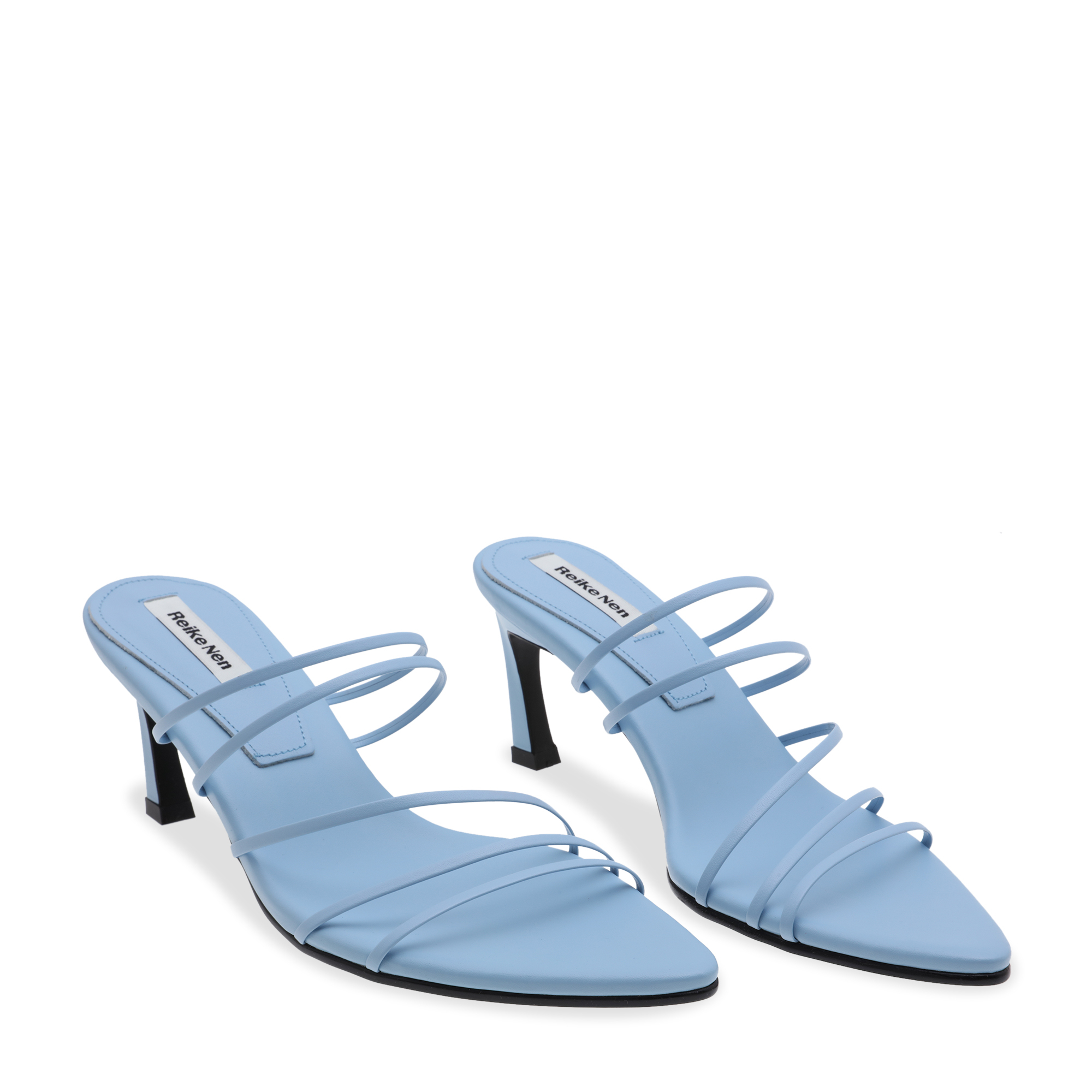 

5 Strings pointed sandals, Blue
