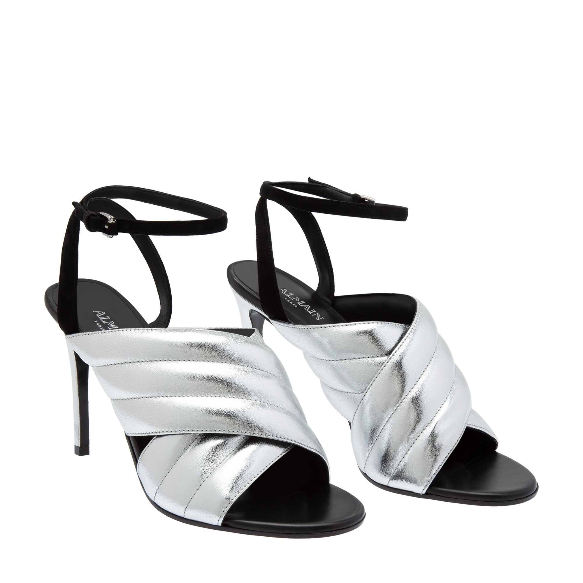 

Leather sandals, Silver