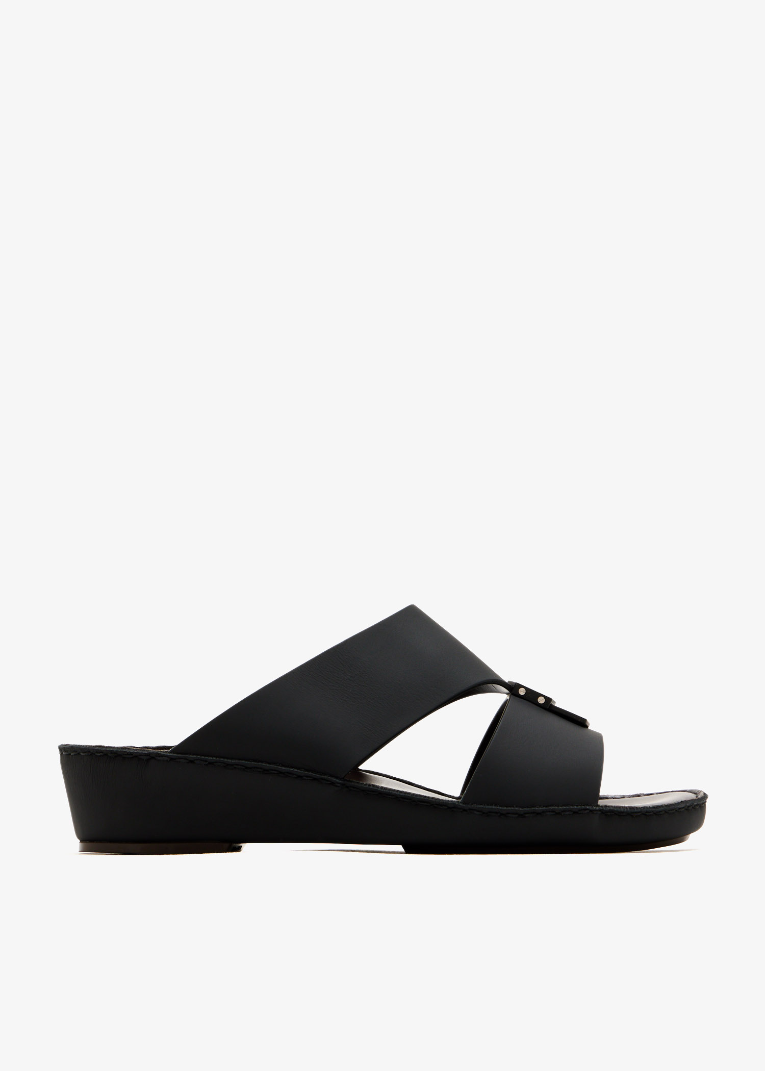 

Esagono Gomato Rubbercalf sandals, Black