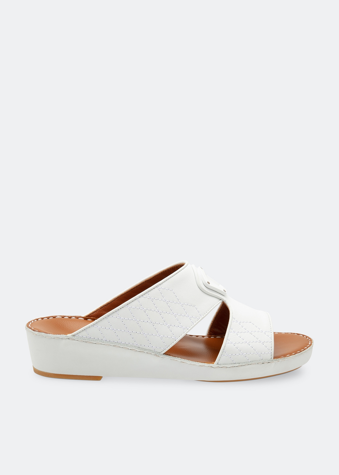 

Leather sandals, White