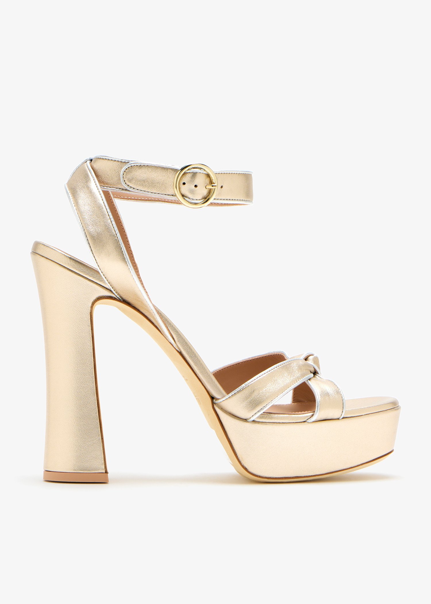 

Rudi 125 platform sandals, Gold