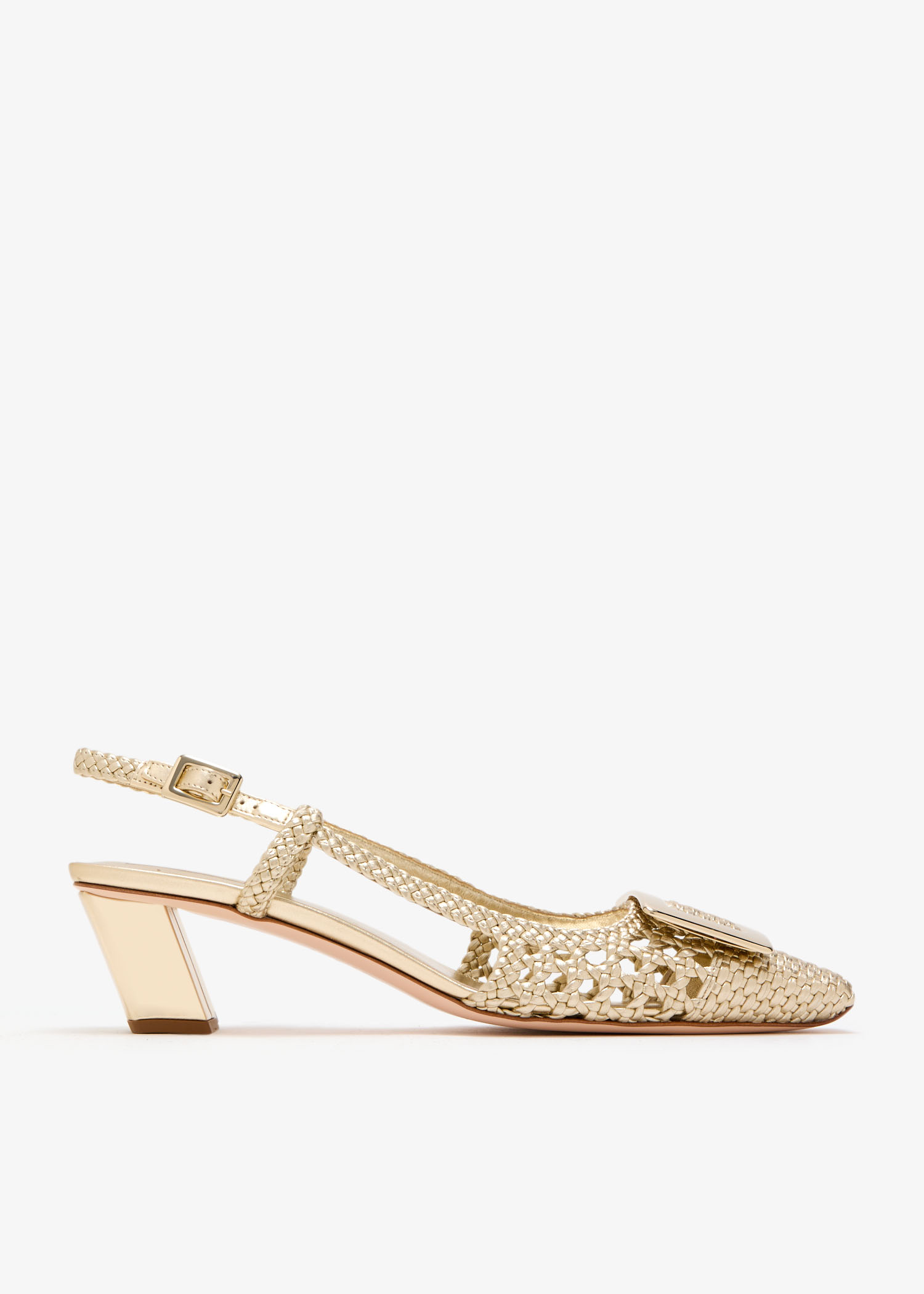 

Belle Vivier slingback pumps, Gold