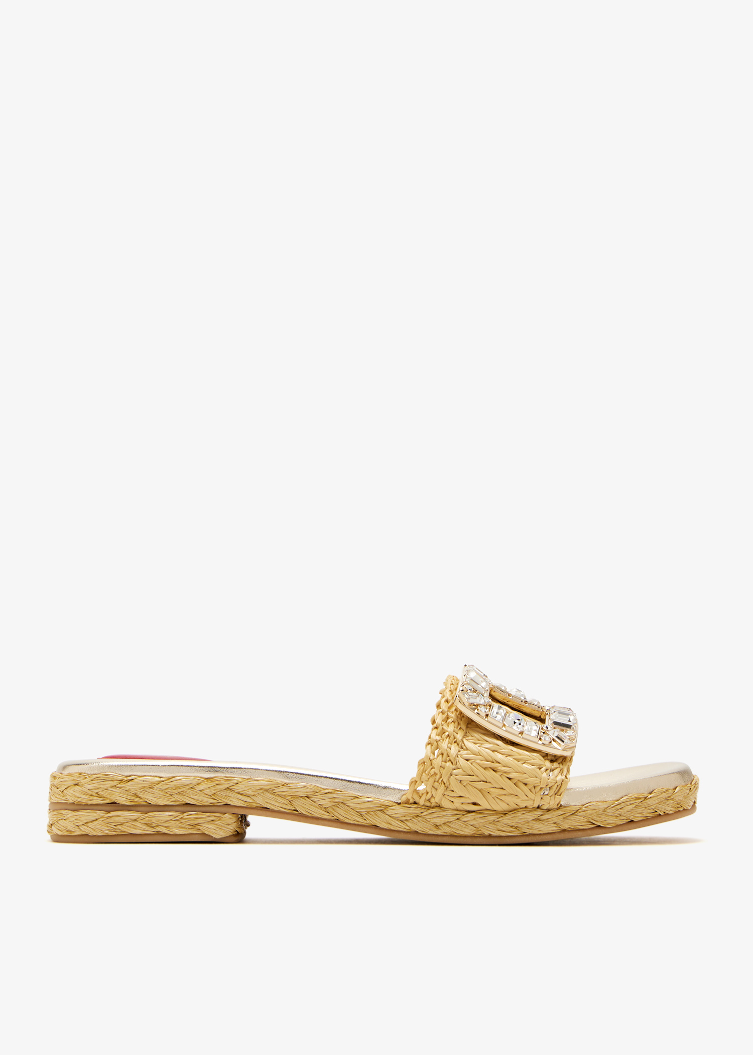 

Strass sandals, Beige