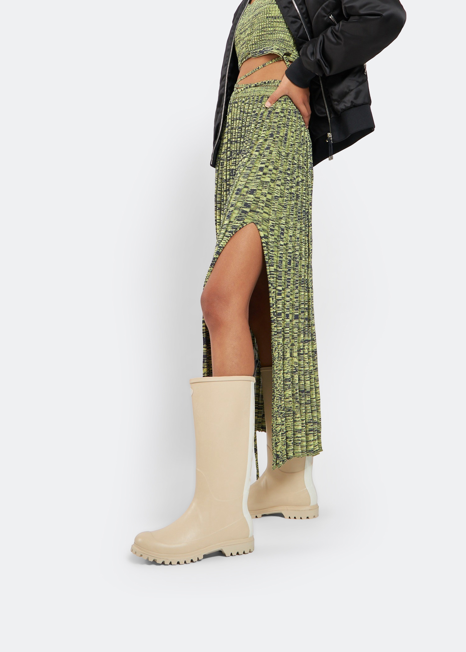 

799 Logo rubber boots, Beige