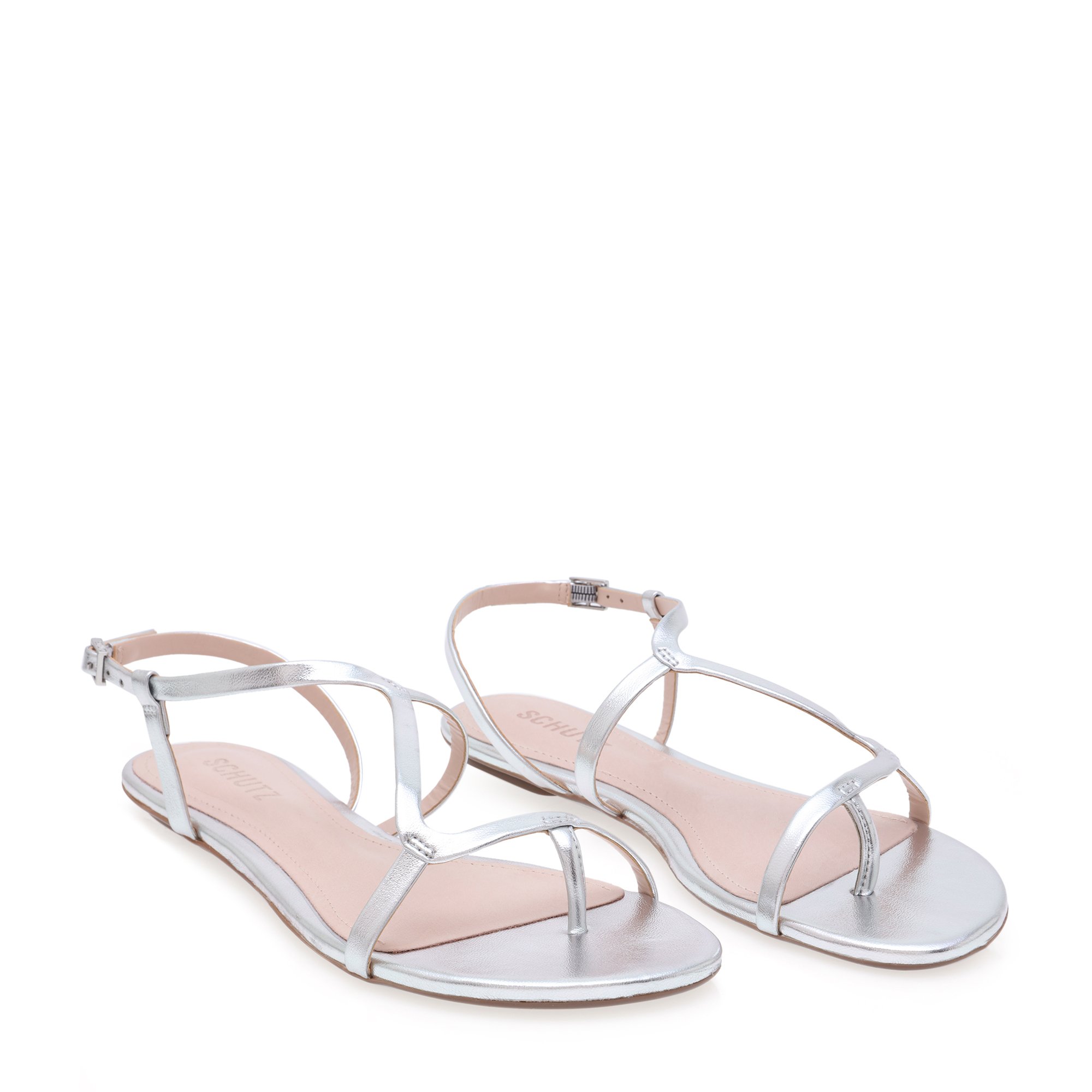 

Metallic sandals, Silver