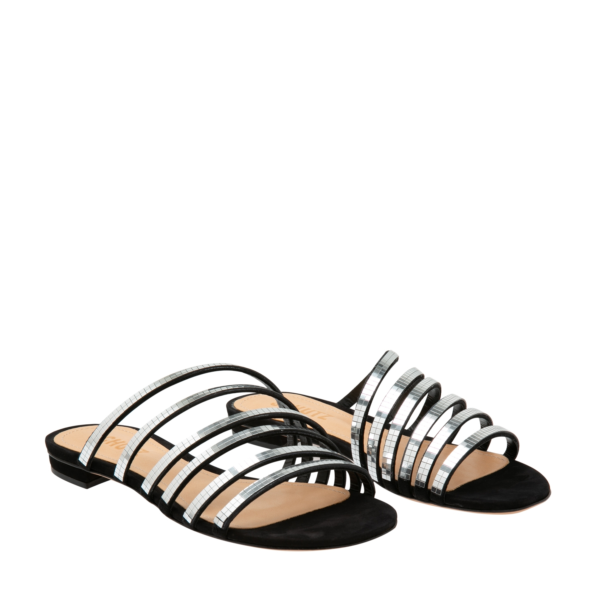 

Metallic sandals, Silver