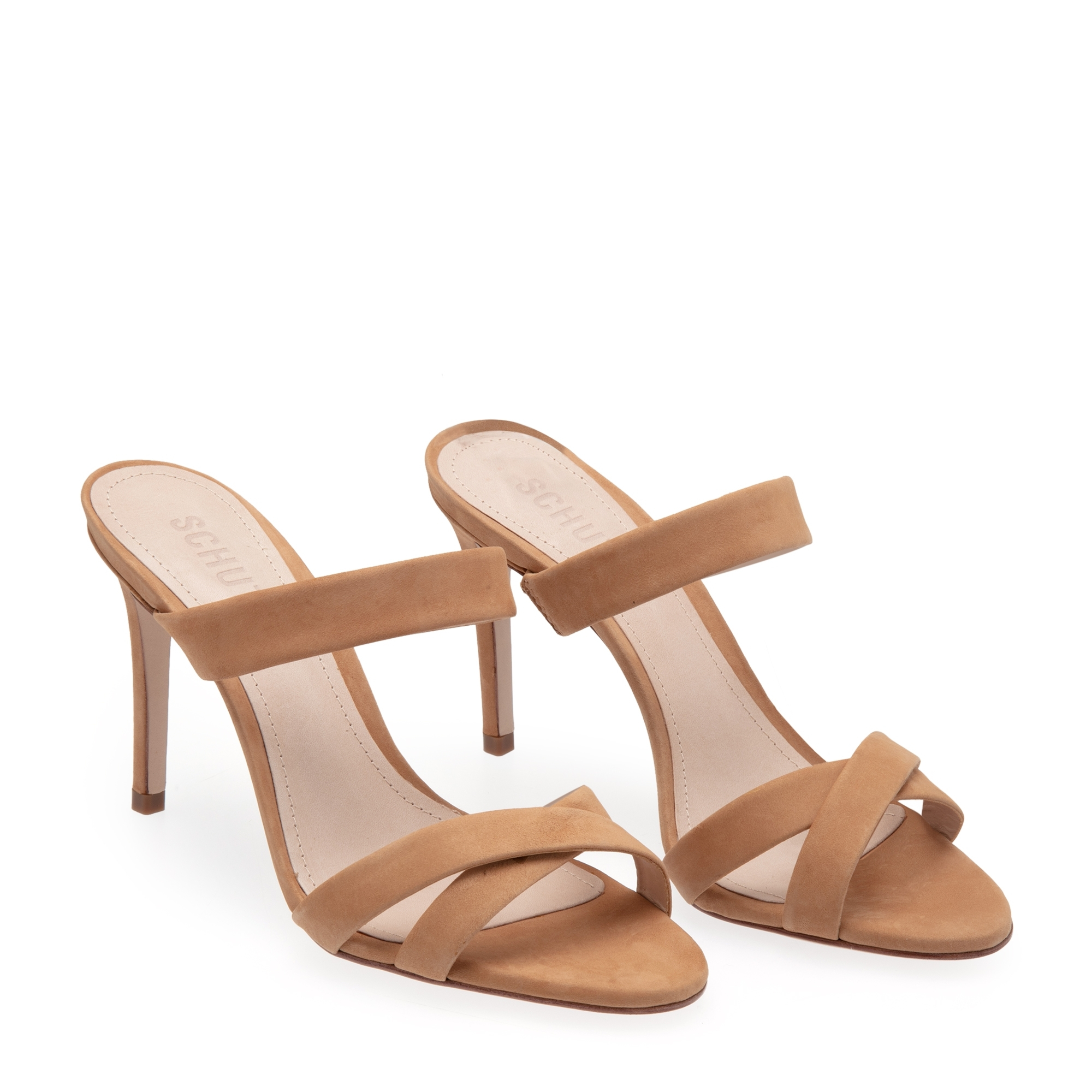 

Suede mules, Brown