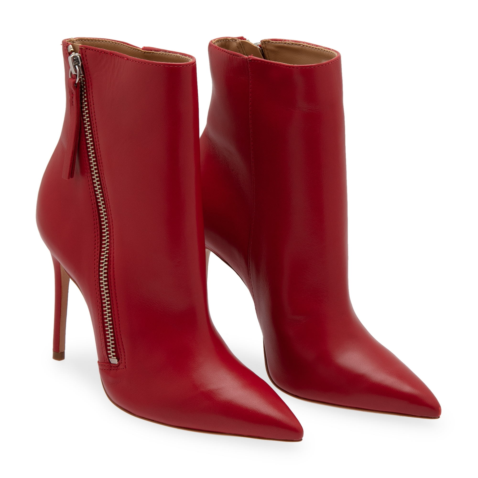 

Zipper booties, Red