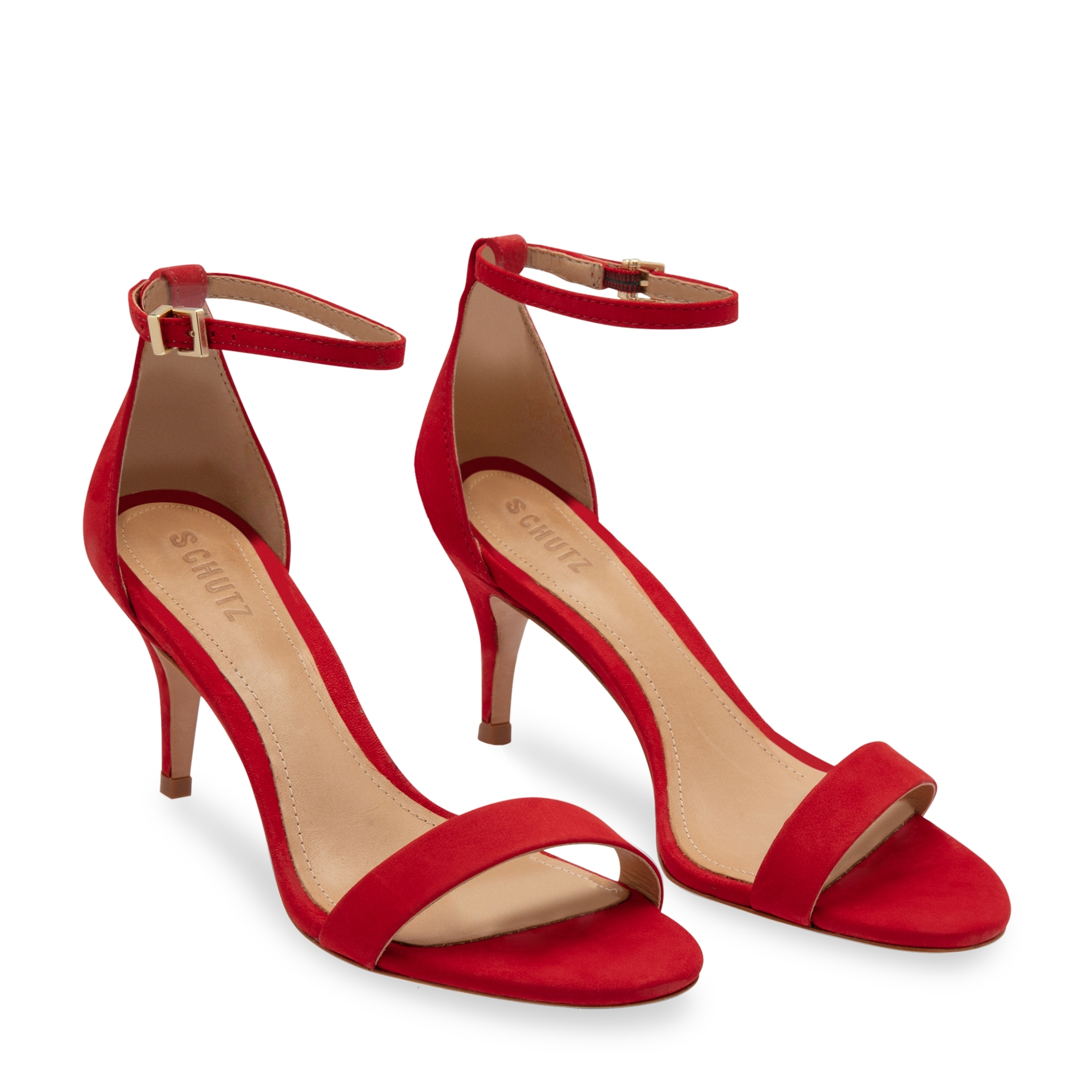 

Suede sandals, Red