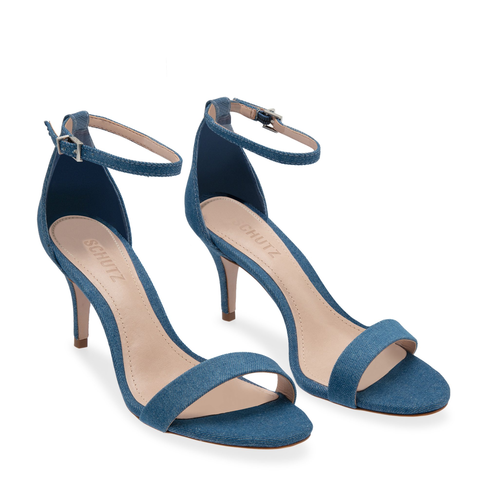 

Denim sandals, Blue