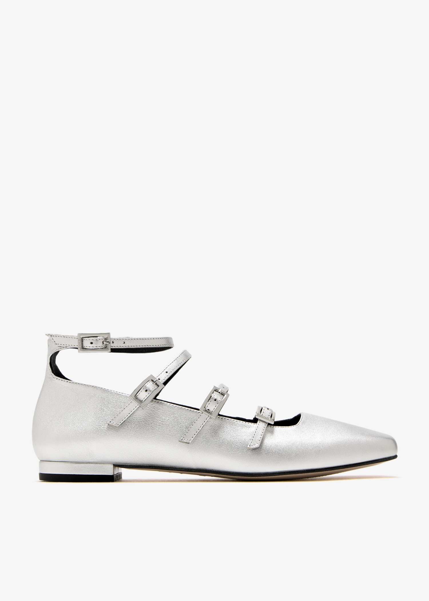 

Luke ballet flats, Silver
