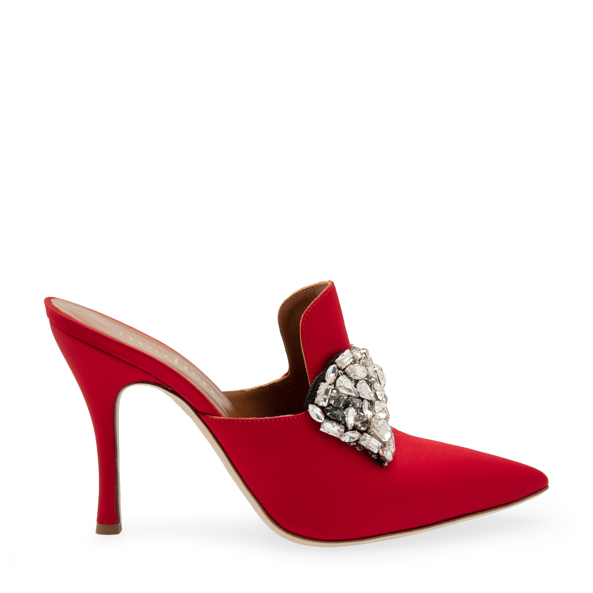 

Paris knot mules, Red