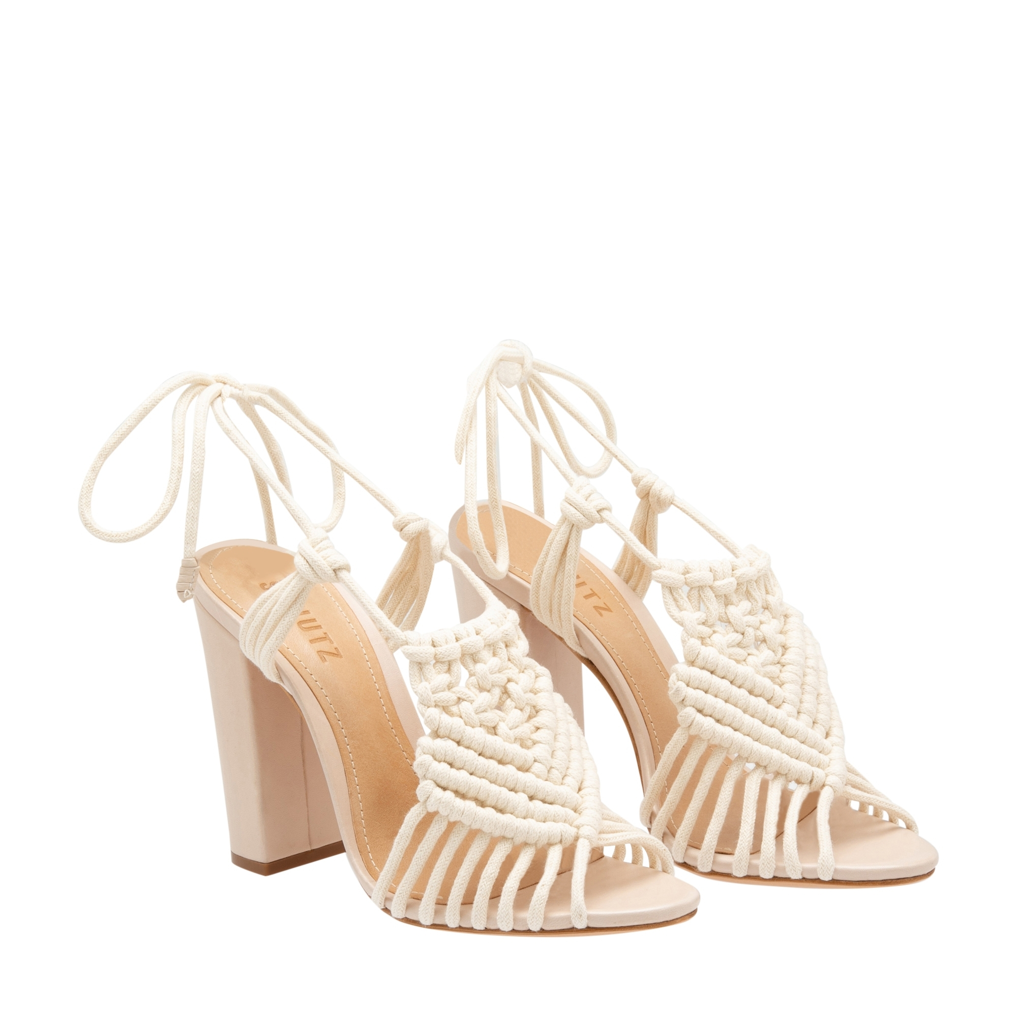 

Peep-toe sandals, White