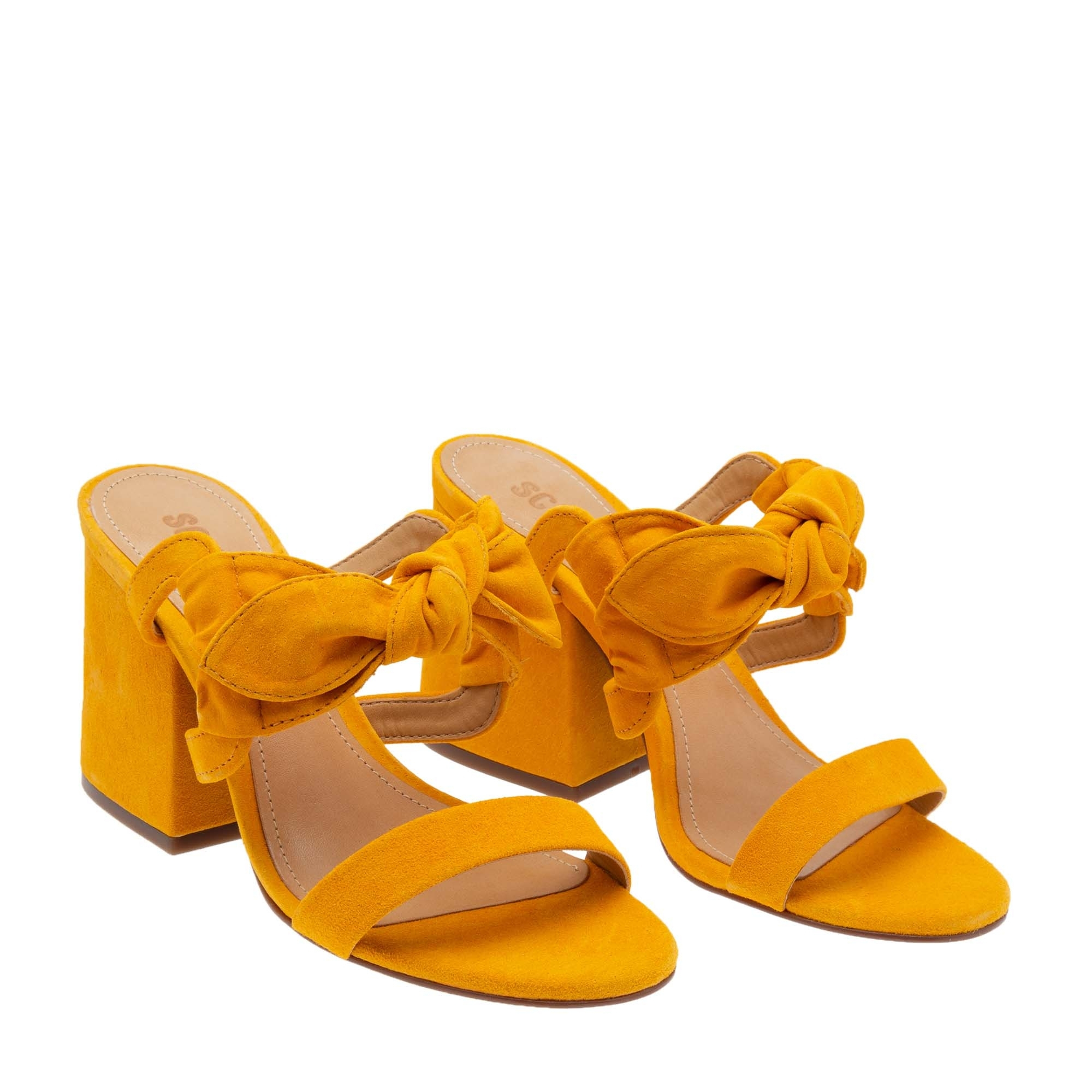 

Suede sandals, Gold