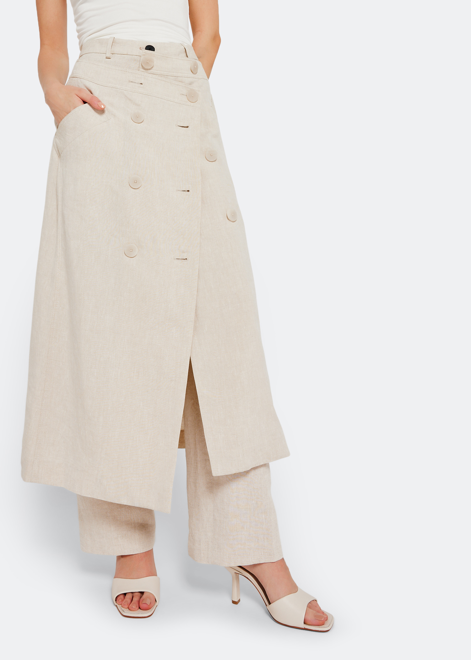 

Posseni sandals, White