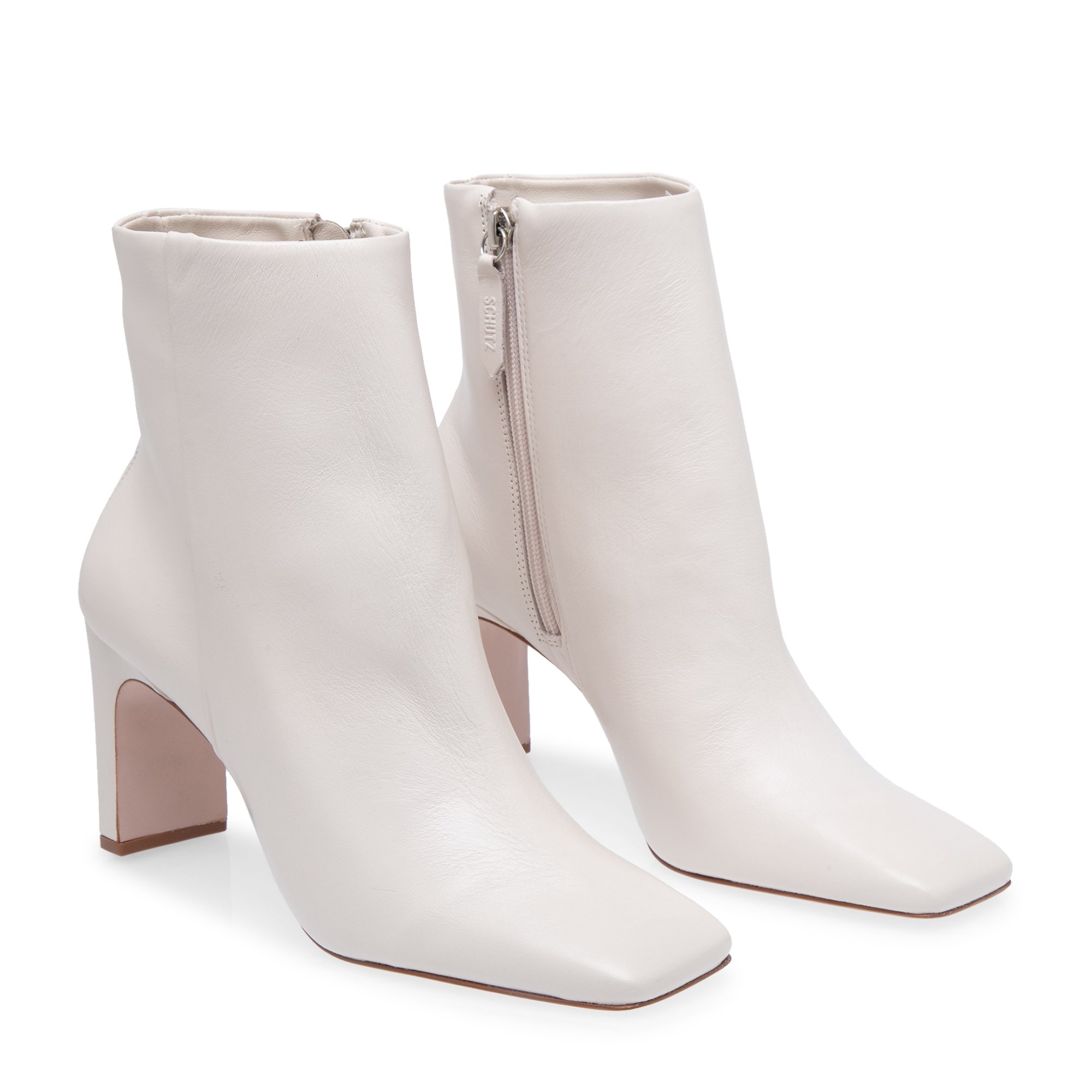 

Leather boots, White