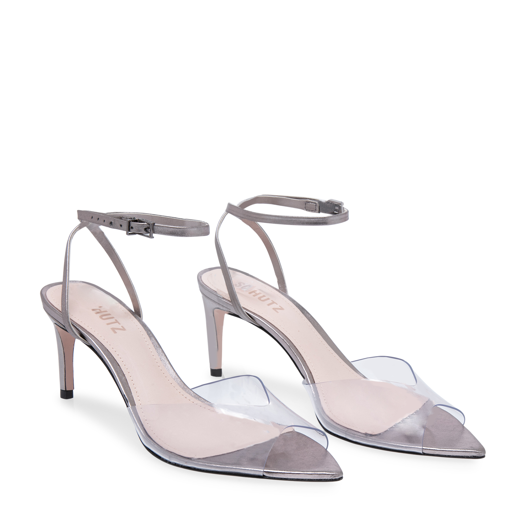 

Plexi sandals, Grey