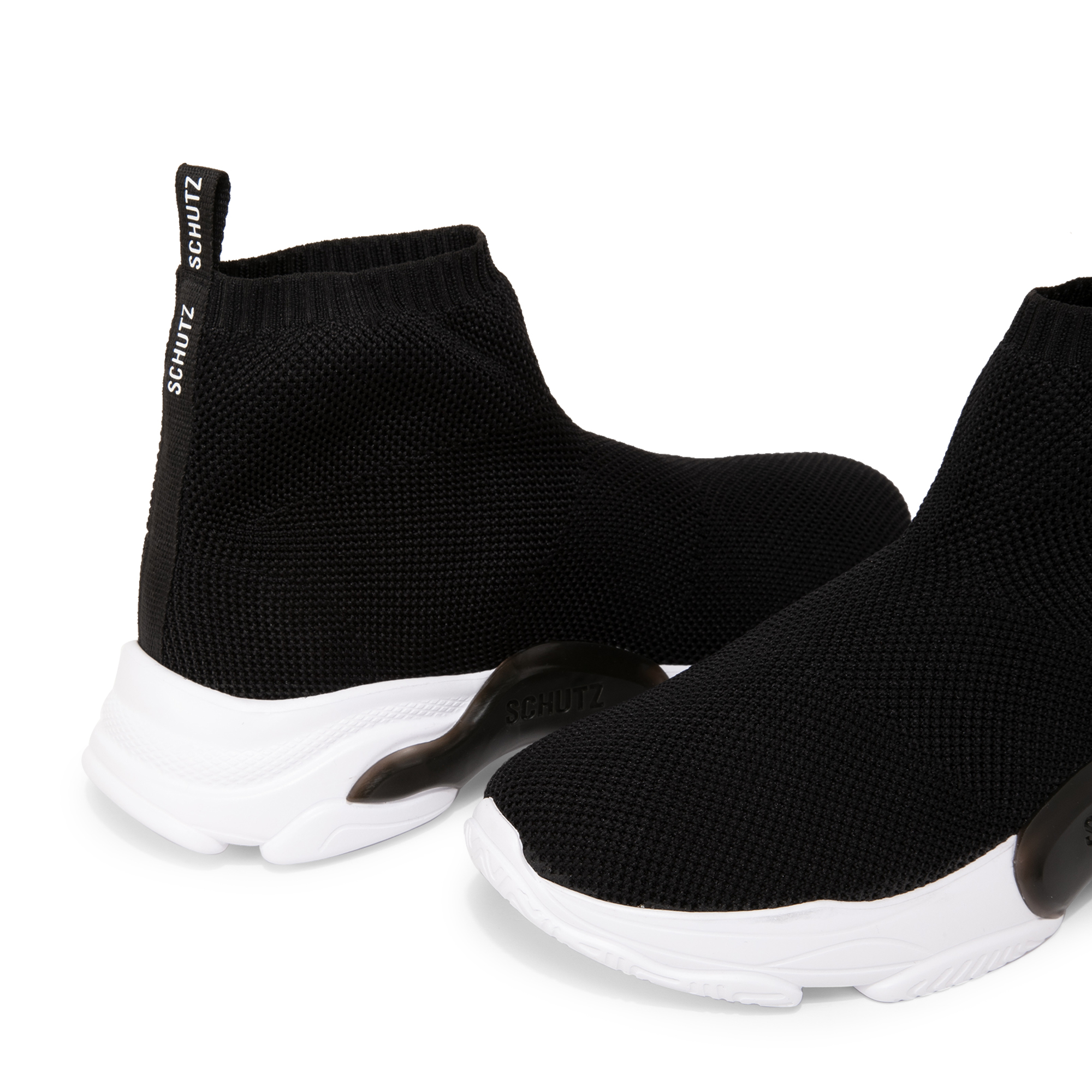 

High top sock sneakers, Black
